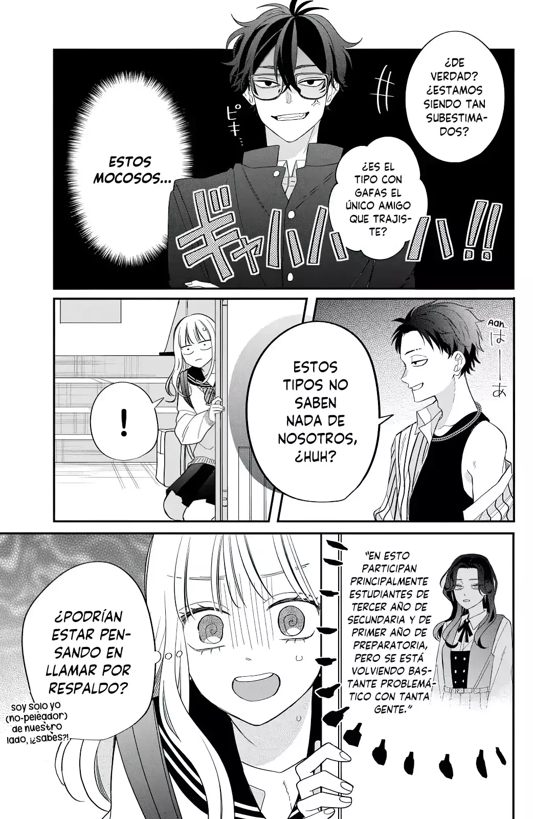 Megane, Tokidoki, Yankee-kun Capitulo 29: Sé valiente página 40