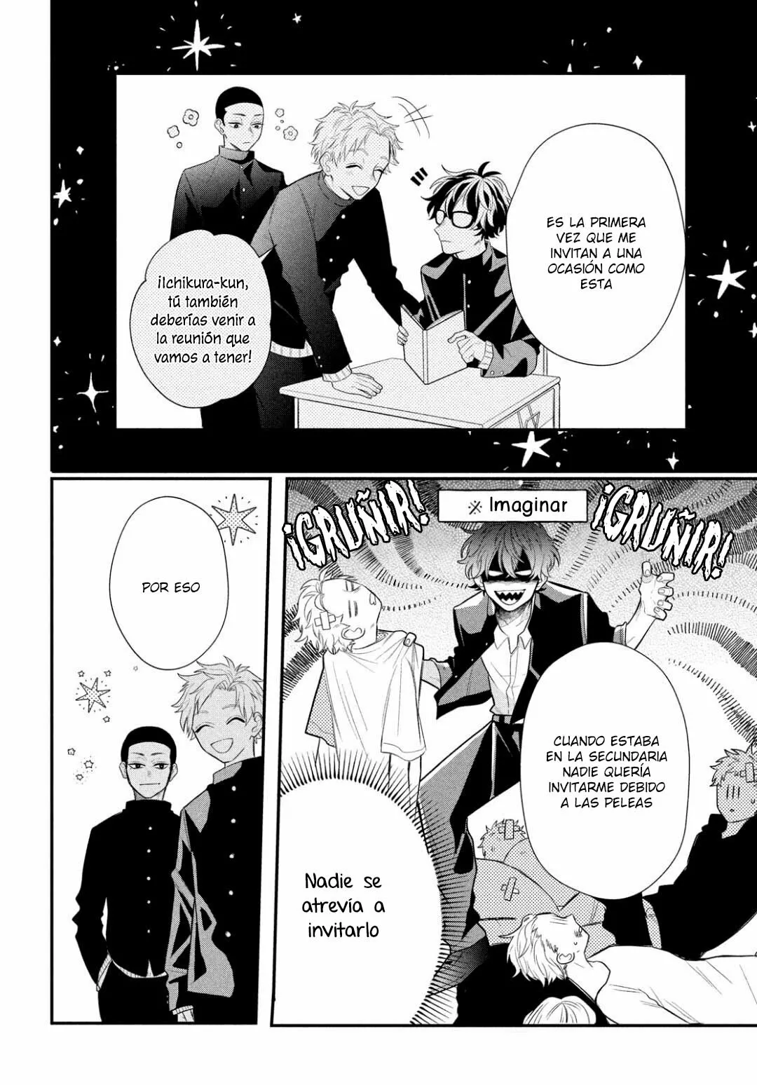Megane, Tokidoki, Yankee-kun Capitulo 3: El Yankee y La Reunión de Clases página 13
