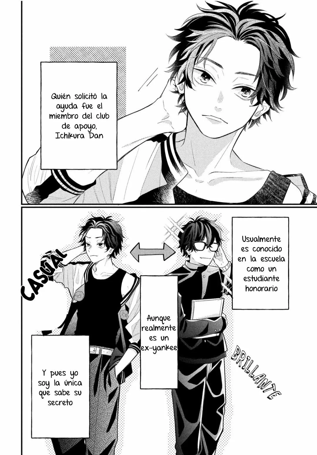 Megane, Tokidoki, Yankee-kun Capitulo 3: El Yankee y La Reunión de Clases página 7
