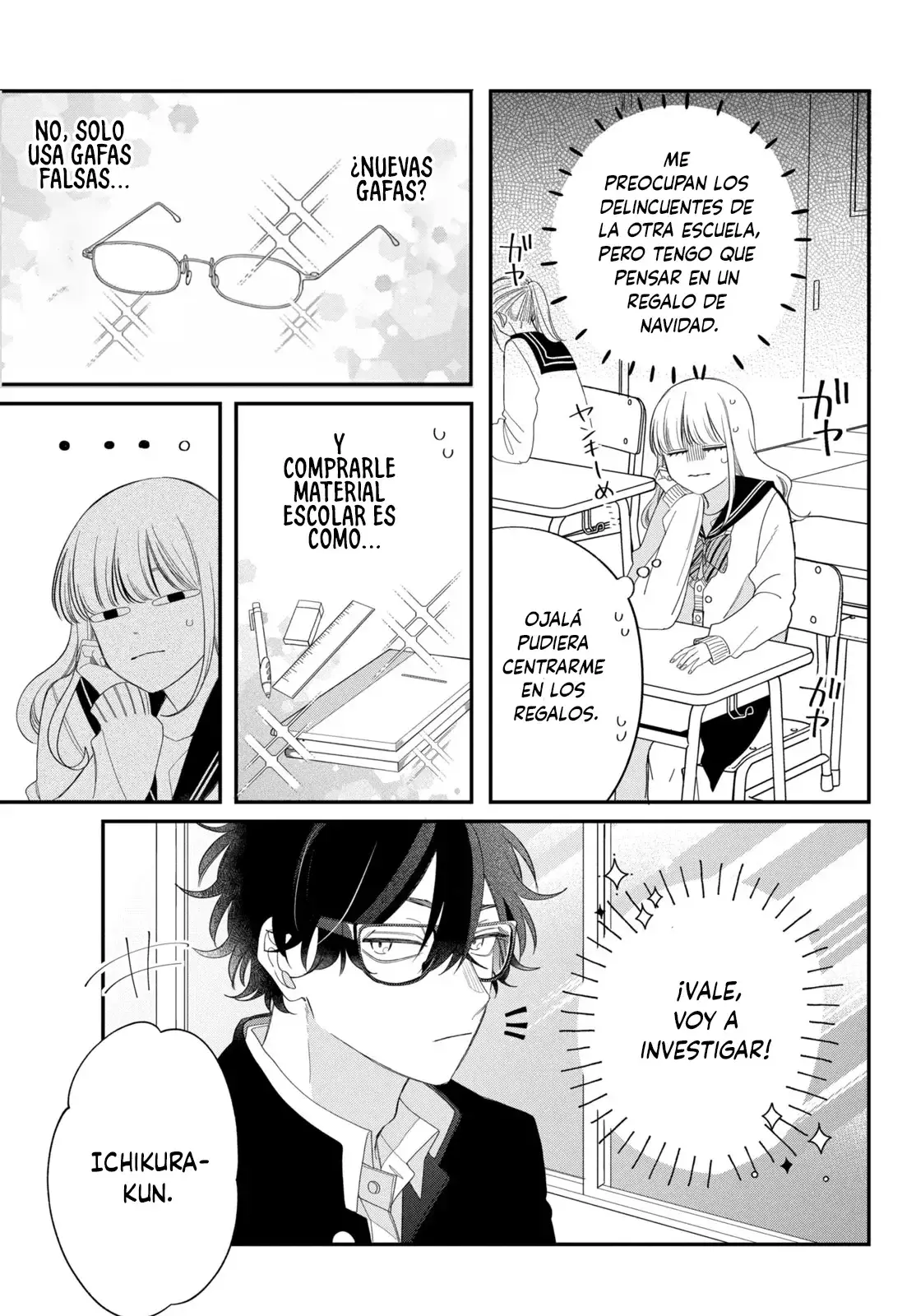 Megane, Tokidoki, Yankee-kun Capitulo 32: Se busca: Ichikura página 31