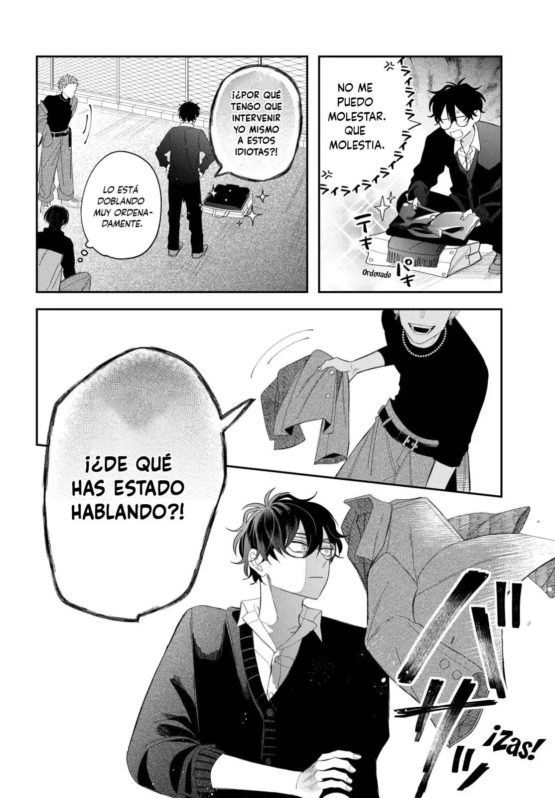 Megane, Tokidoki, Yankee-kun Capitulo 33: Secundaria Gekka 1-A página 14