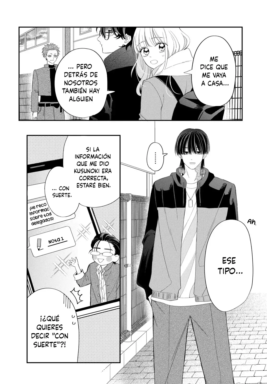 Megane, Tokidoki, Yankee-kun Capitulo 33: Secundaria Gekka 1-A página 6