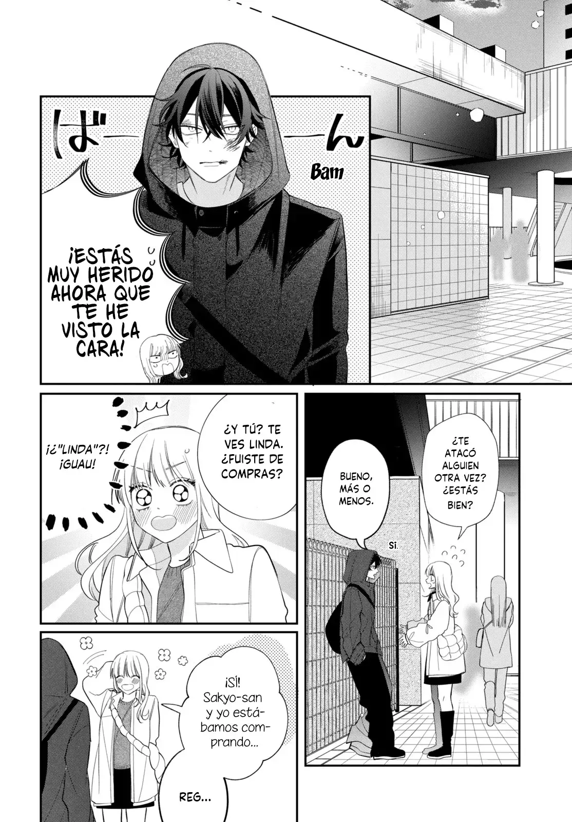 Megane, Tokidoki, Yankee-kun Capitulo 34: Secundaria Gekka 1-B página 36