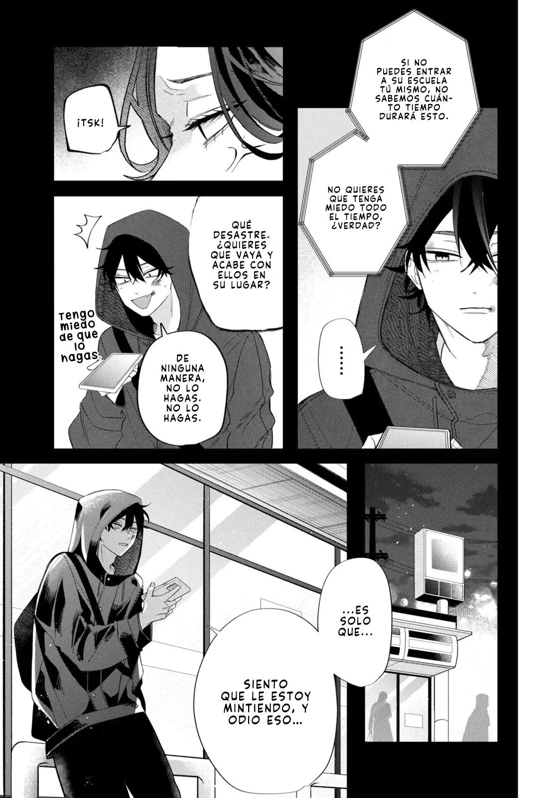 Megane, Tokidoki, Yankee-kun Capitulo 35: Un secreto. página 23