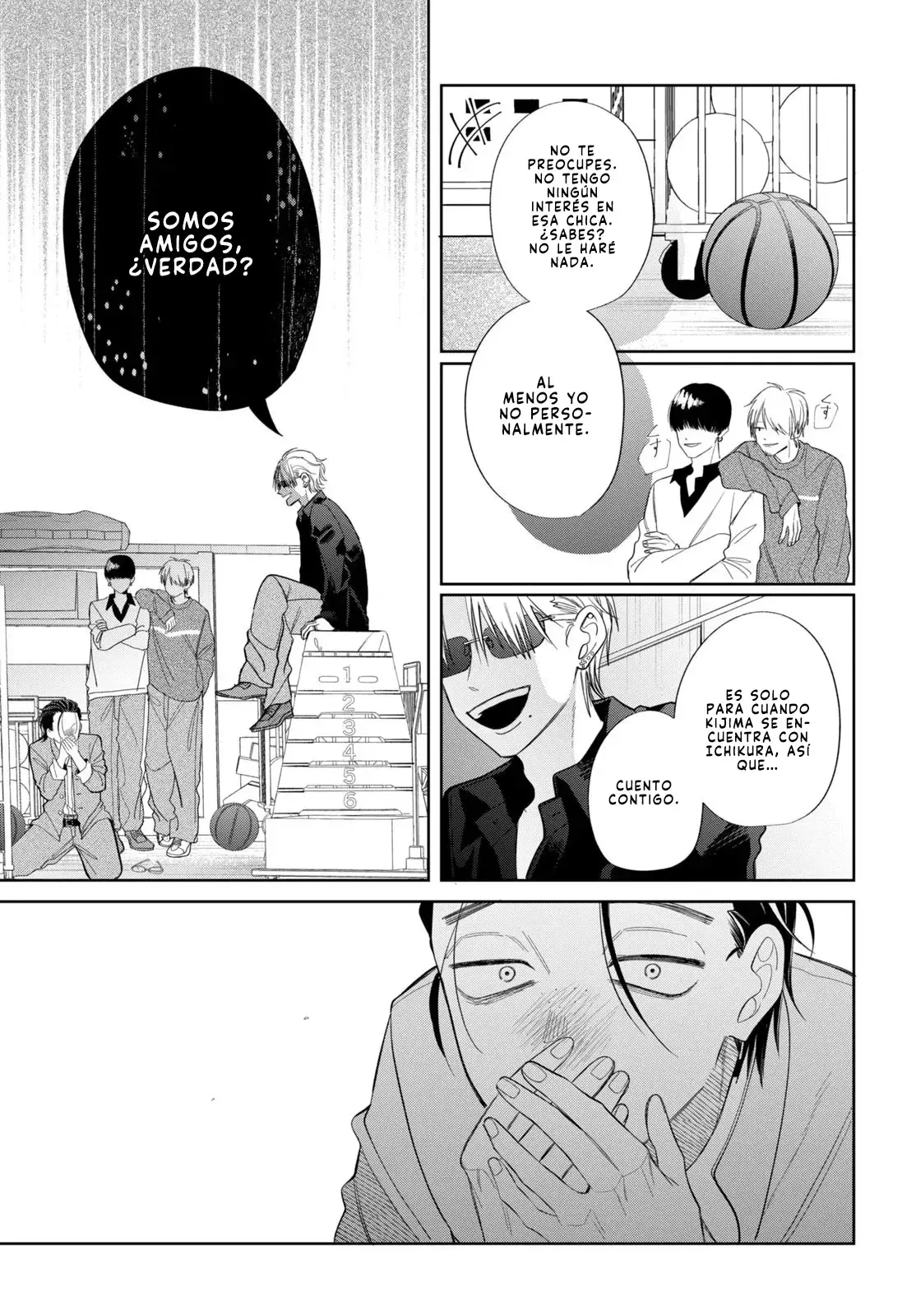Megane, Tokidoki, Yankee-kun Capitulo 35: Un secreto. página 37