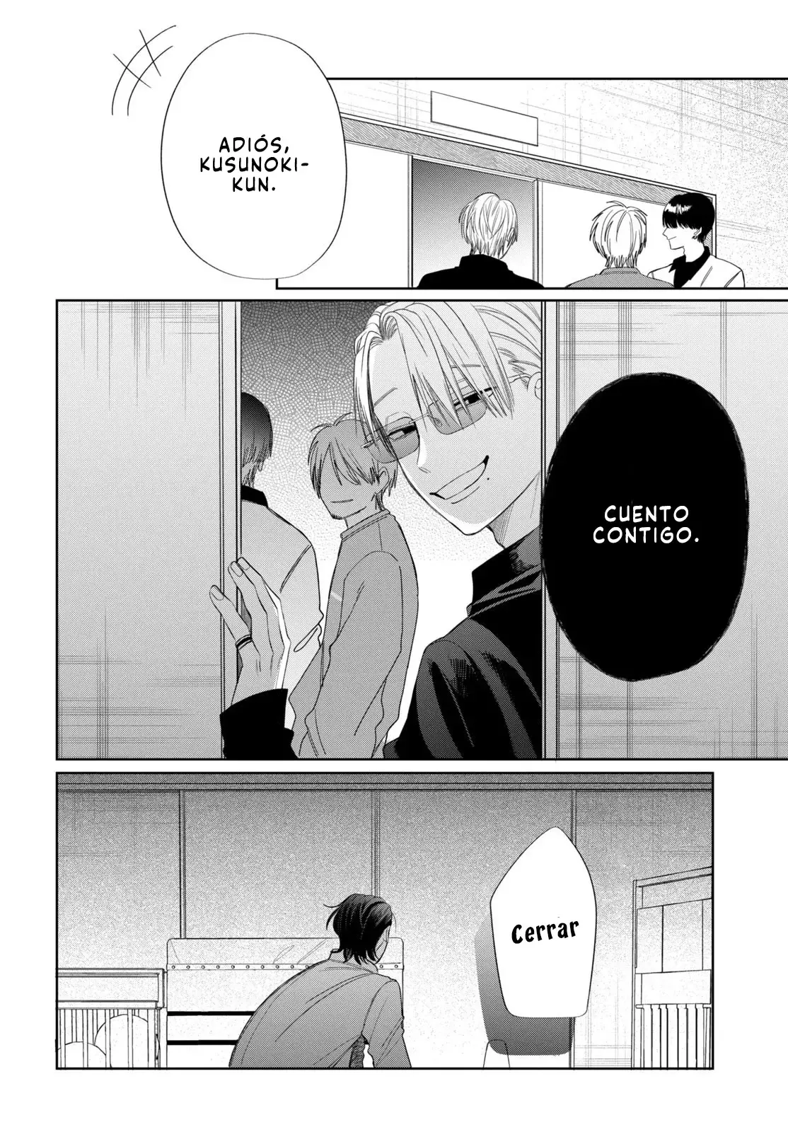 Megane, Tokidoki, Yankee-kun Capitulo 35: Un secreto. página 38