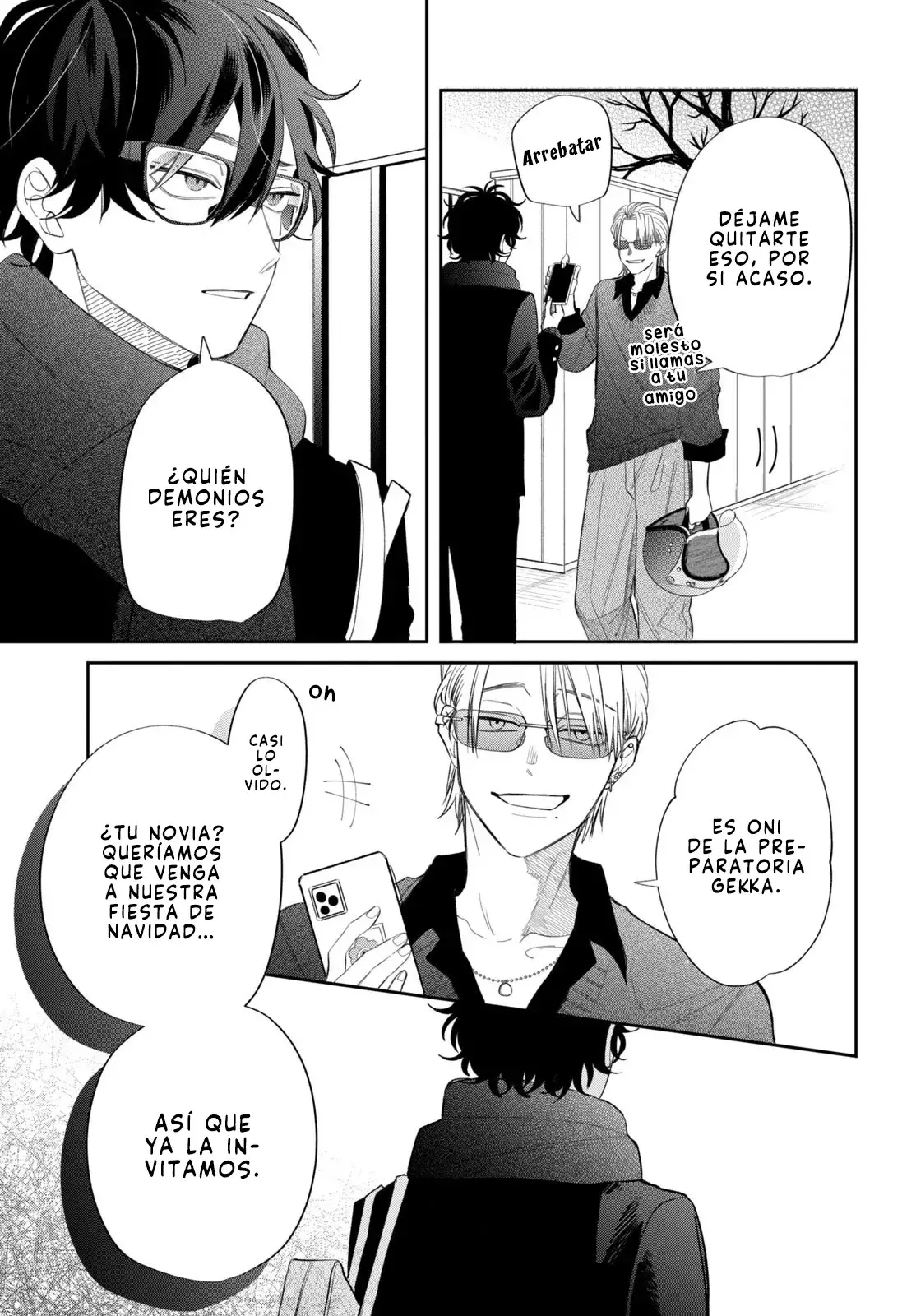 Megane, Tokidoki, Yankee-kun Capitulo 36: Momose y Kusunoki-kun página 16