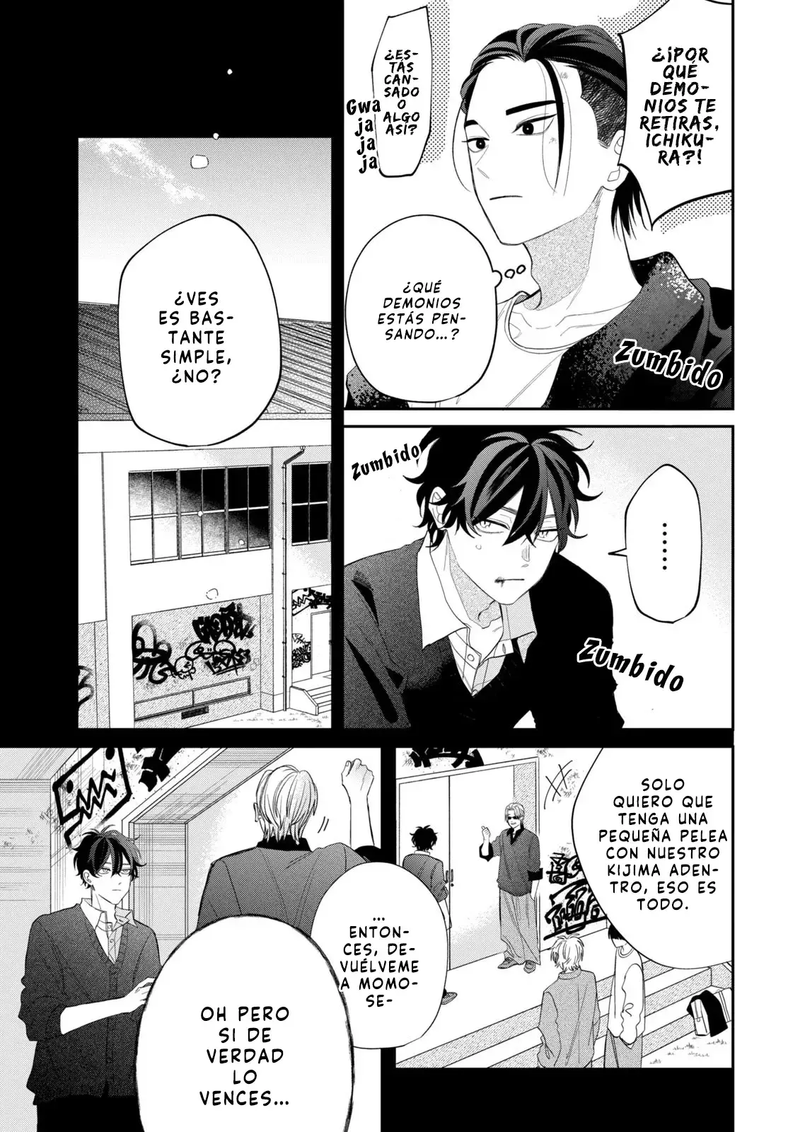 Megane, Tokidoki, Yankee-kun Capitulo 37: Secundaria Gekka 1-C página 12