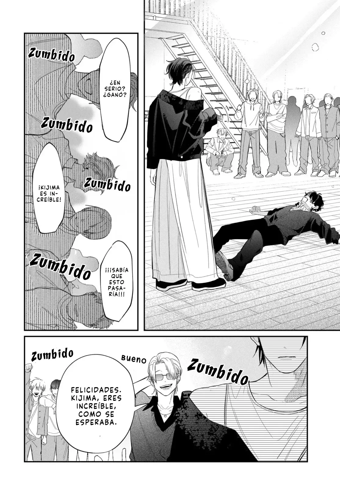 Megane, Tokidoki, Yankee-kun Capitulo 37: Secundaria Gekka 1-C página 17