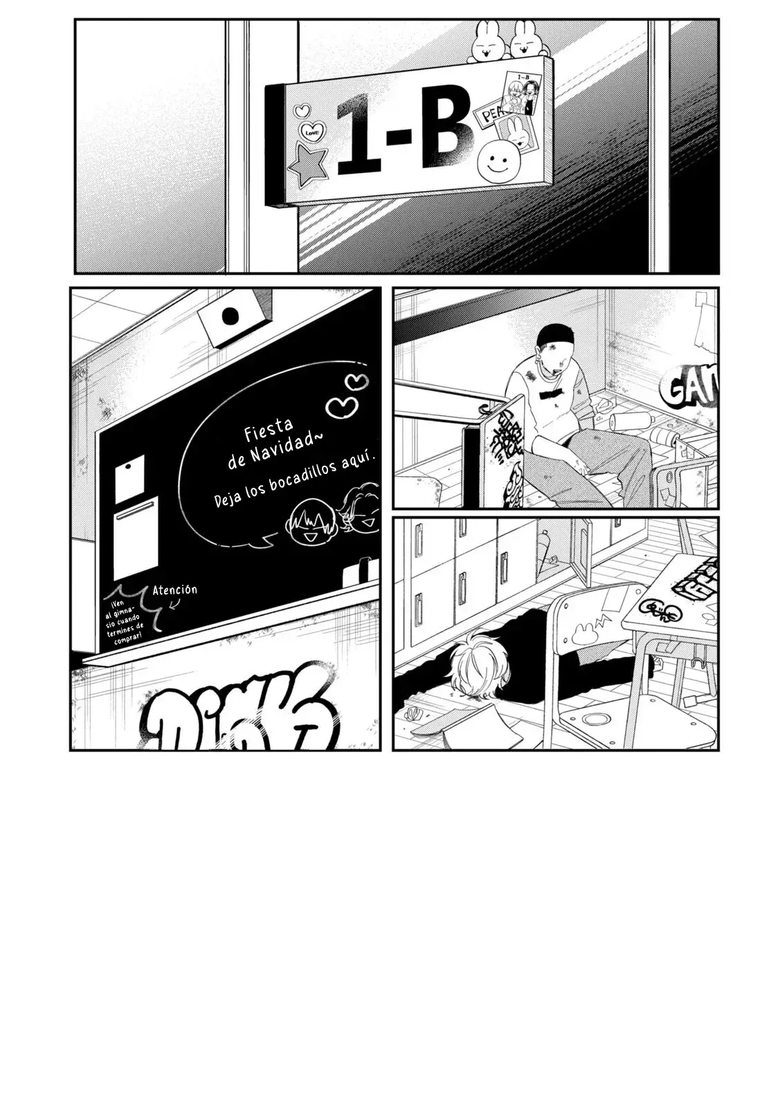 Megane, Tokidoki, Yankee-kun Capitulo 37: Secundaria Gekka 1-C página 4