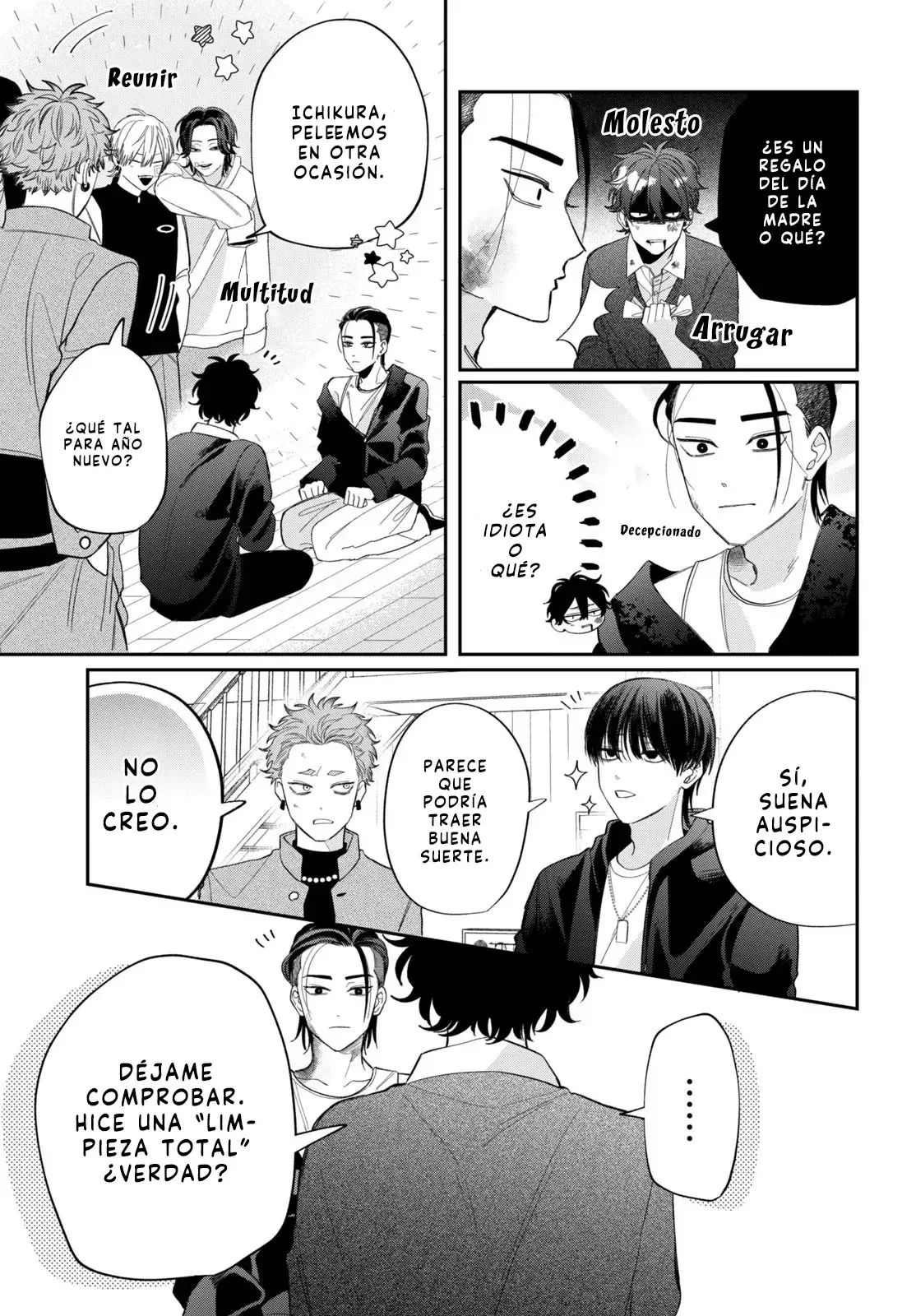 Megane, Tokidoki, Yankee-kun Capitulo 37: Secundaria Gekka 1-C página 40