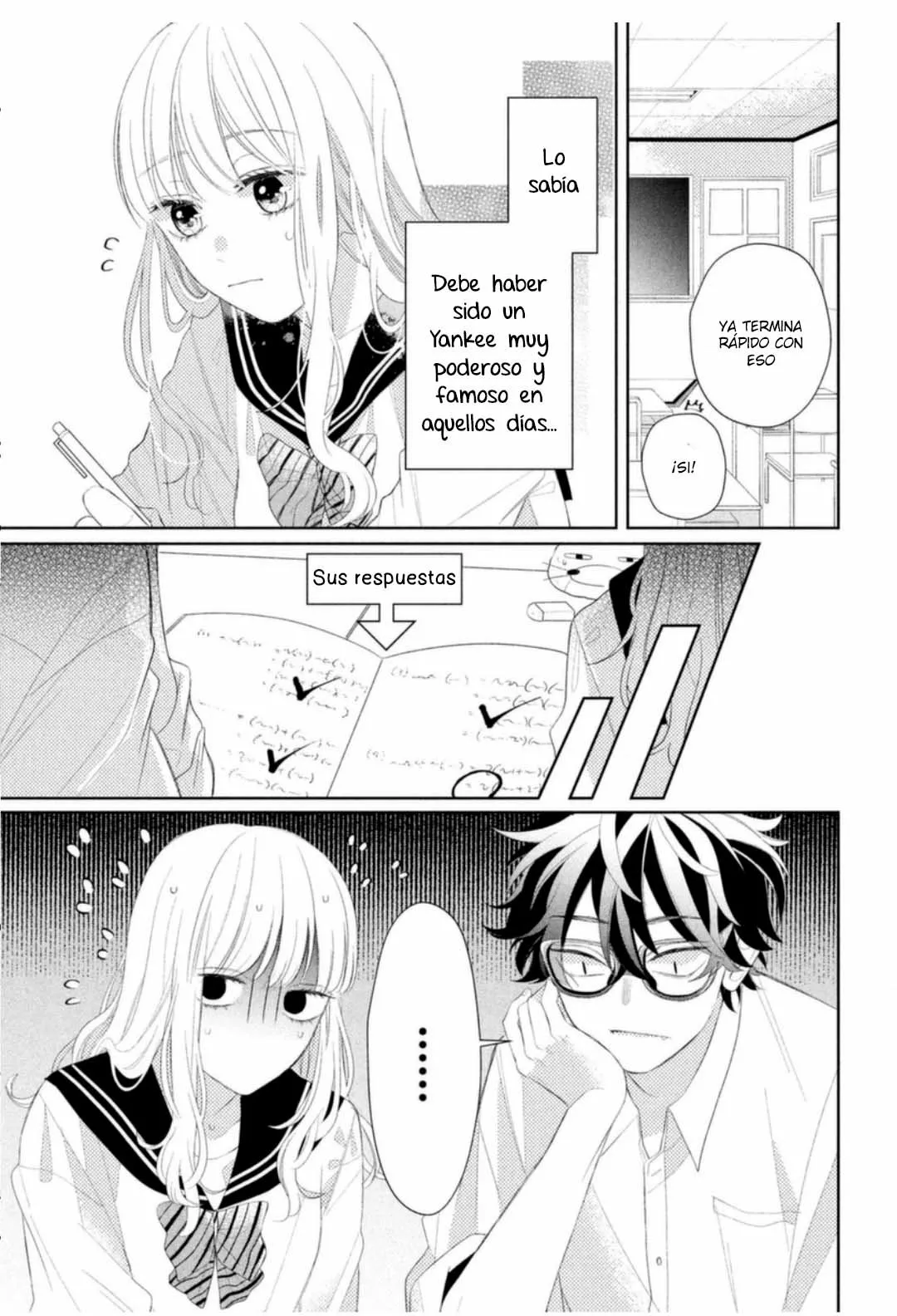Megane, Tokidoki, Yankee-kun Capitulo 4: ¿Linda y...? página 17