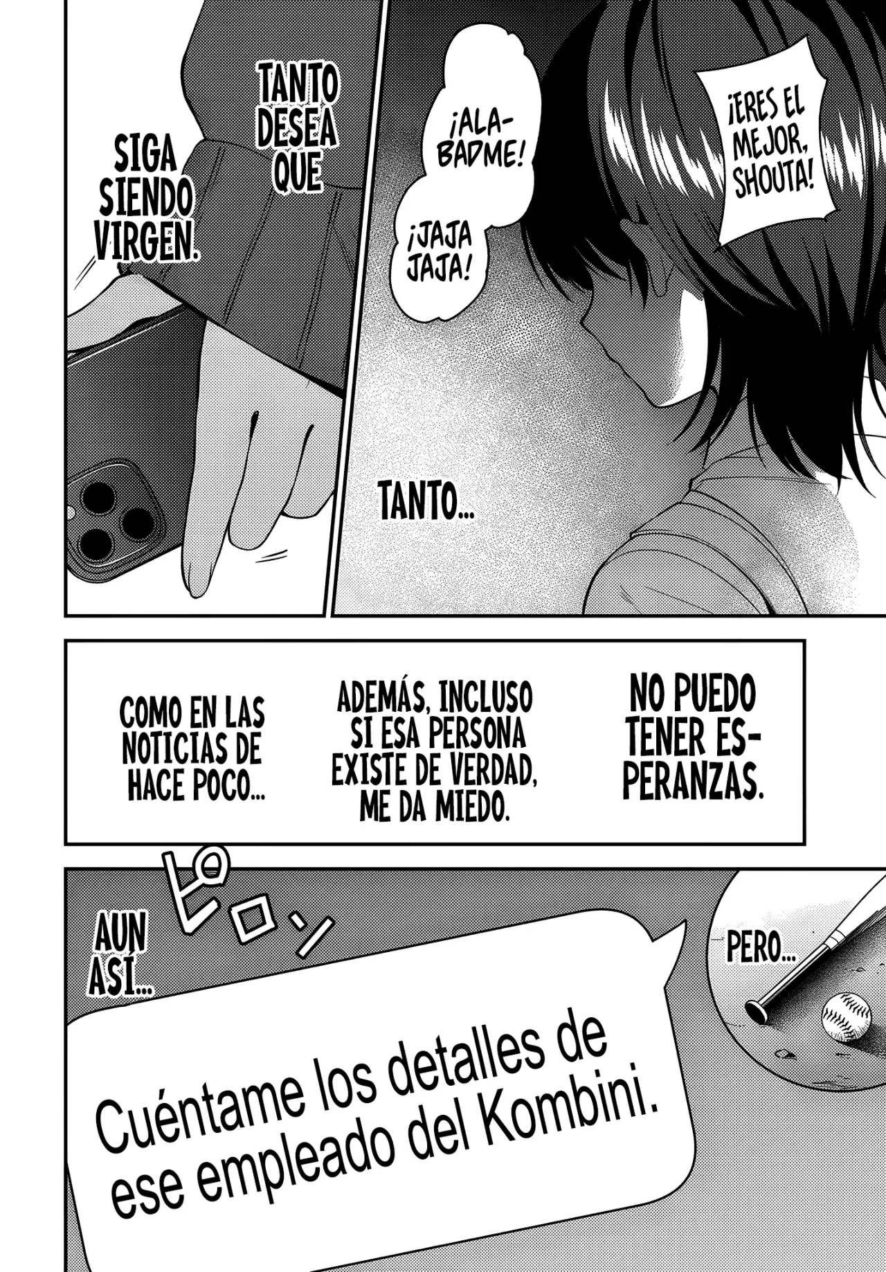 Yo, del que dicen que “si le pides, te deja hacerlo”, en un mundo donde los roles de castidad están invertidos Capitulo 4 página 14