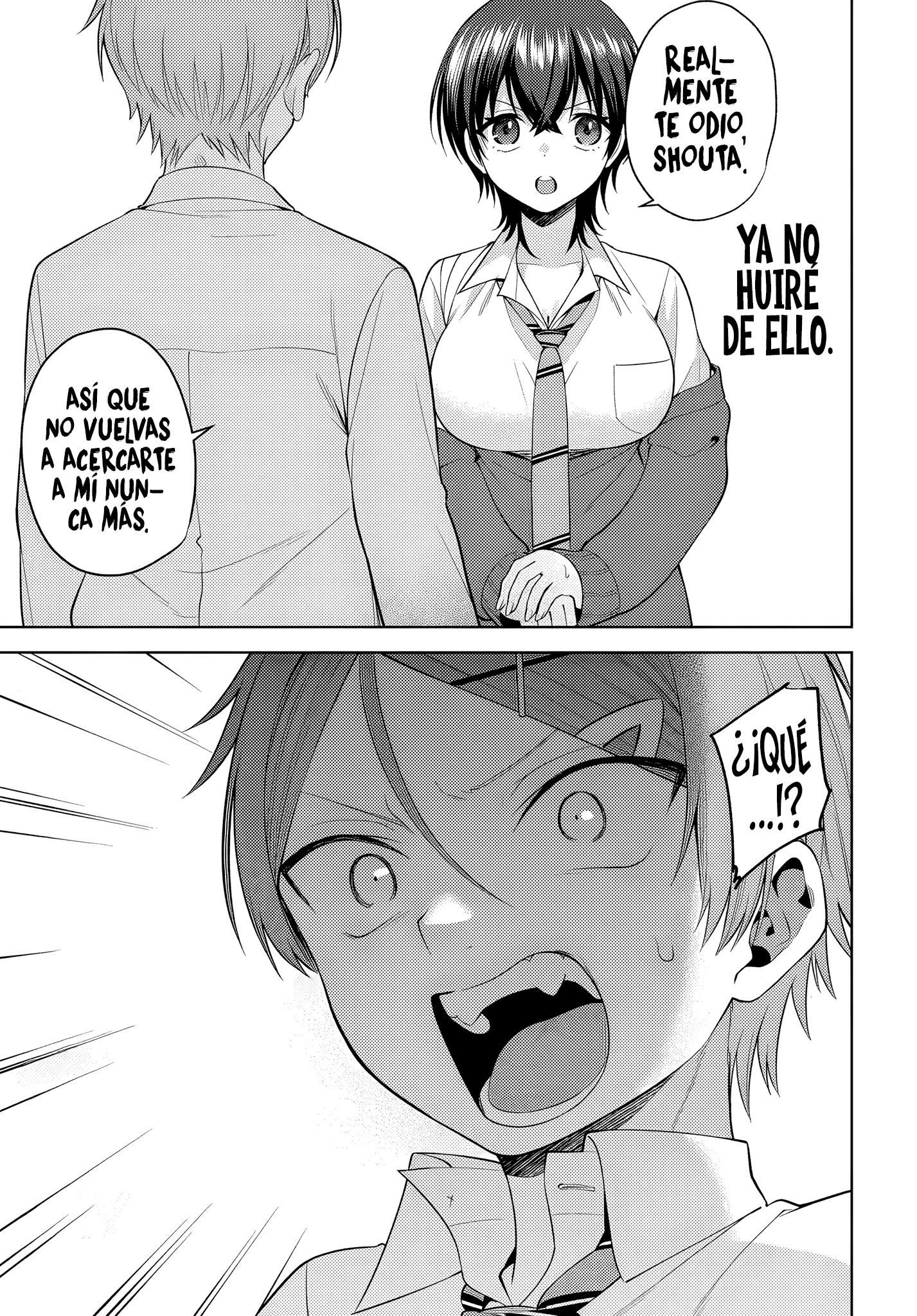 Yo, del que dicen que “si le pides, te deja hacerlo”, en un mundo donde los roles de castidad están invertidos Capitulo 7.2 página 3