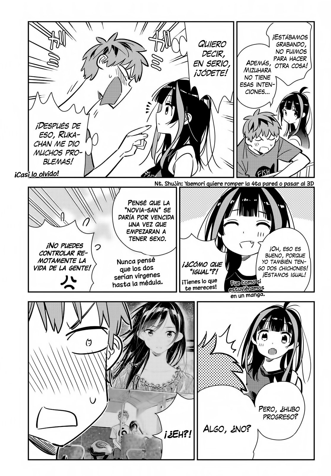 Kanojo, Okarishimasu Capitulo 144 página 9