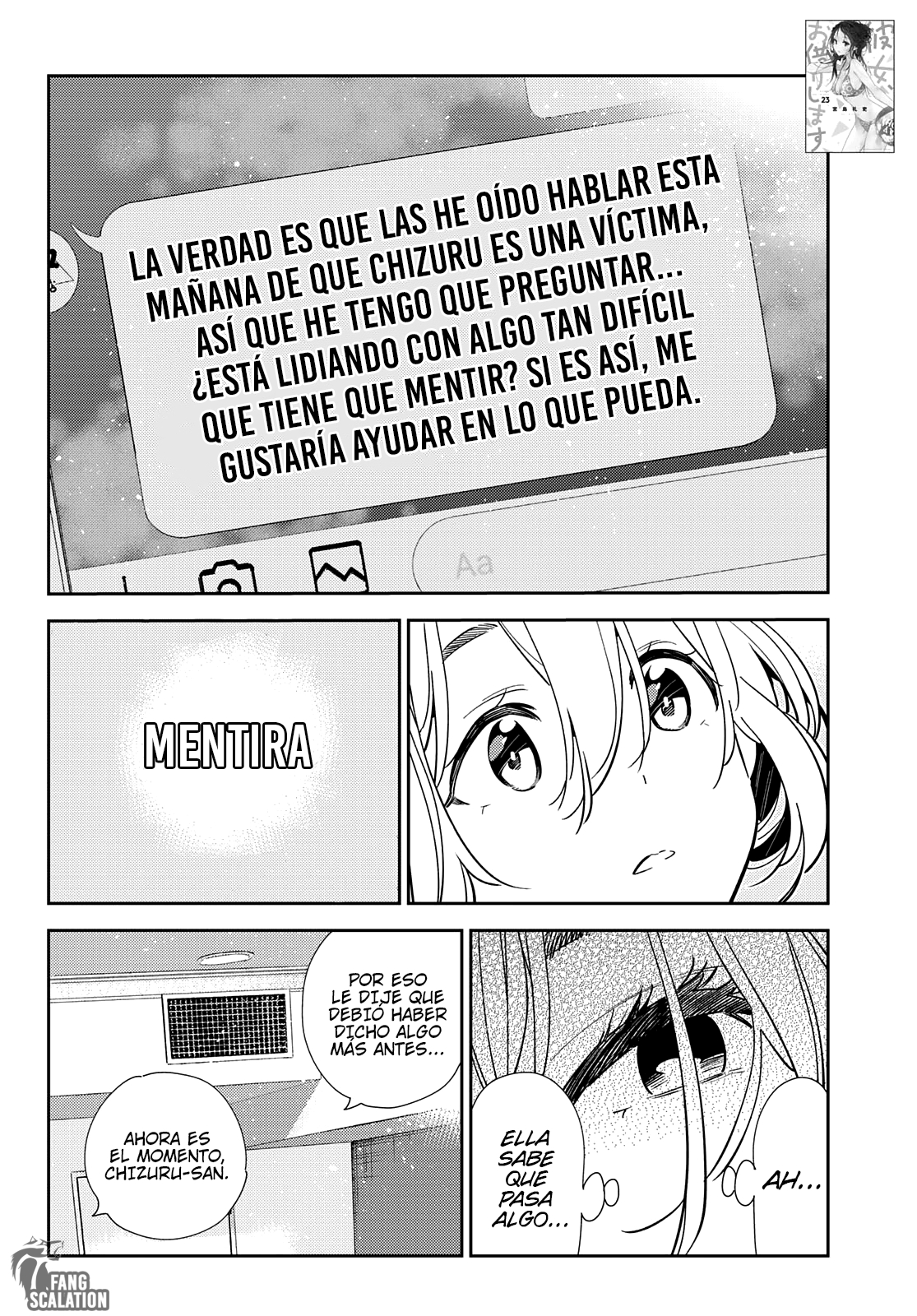 Kanojo, Okarishimasu Capitulo 212 página 3