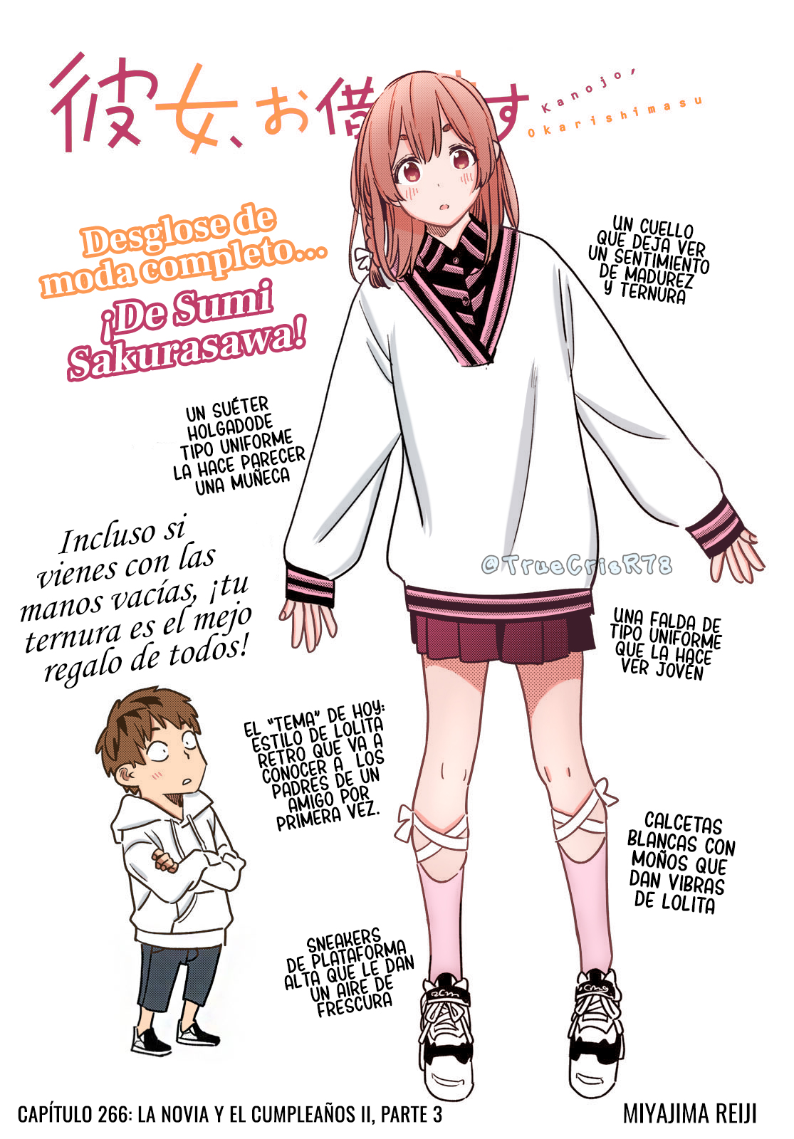 Kanojo, Okarishimasu Capitulo 266 página 3