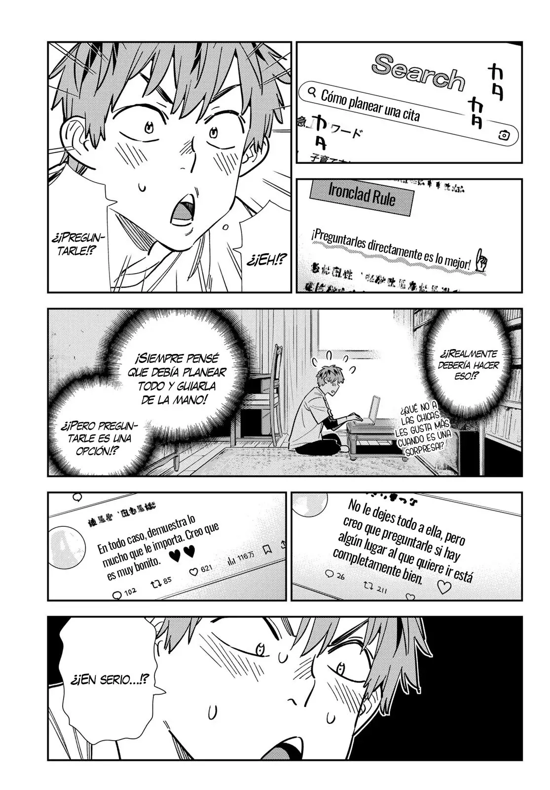 Kanojo, Okarishimasu Capitulo 321 página 12