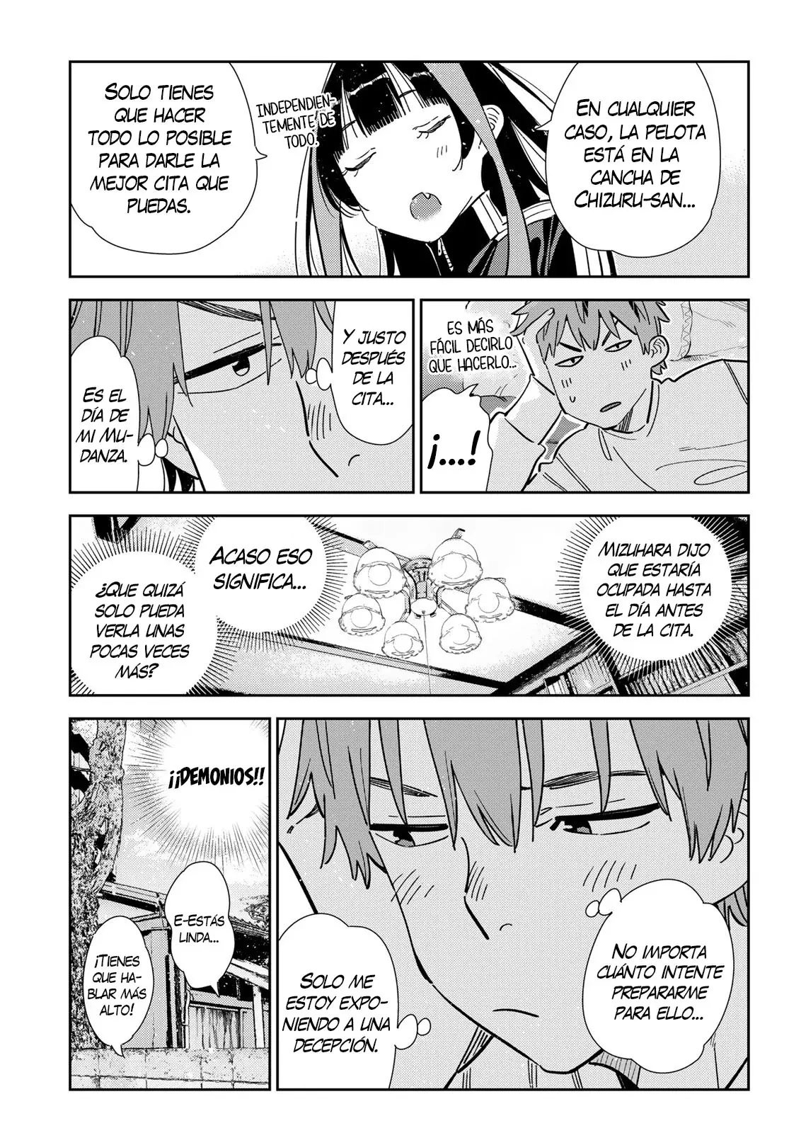 Kanojo, Okarishimasu Capitulo 349 página 8