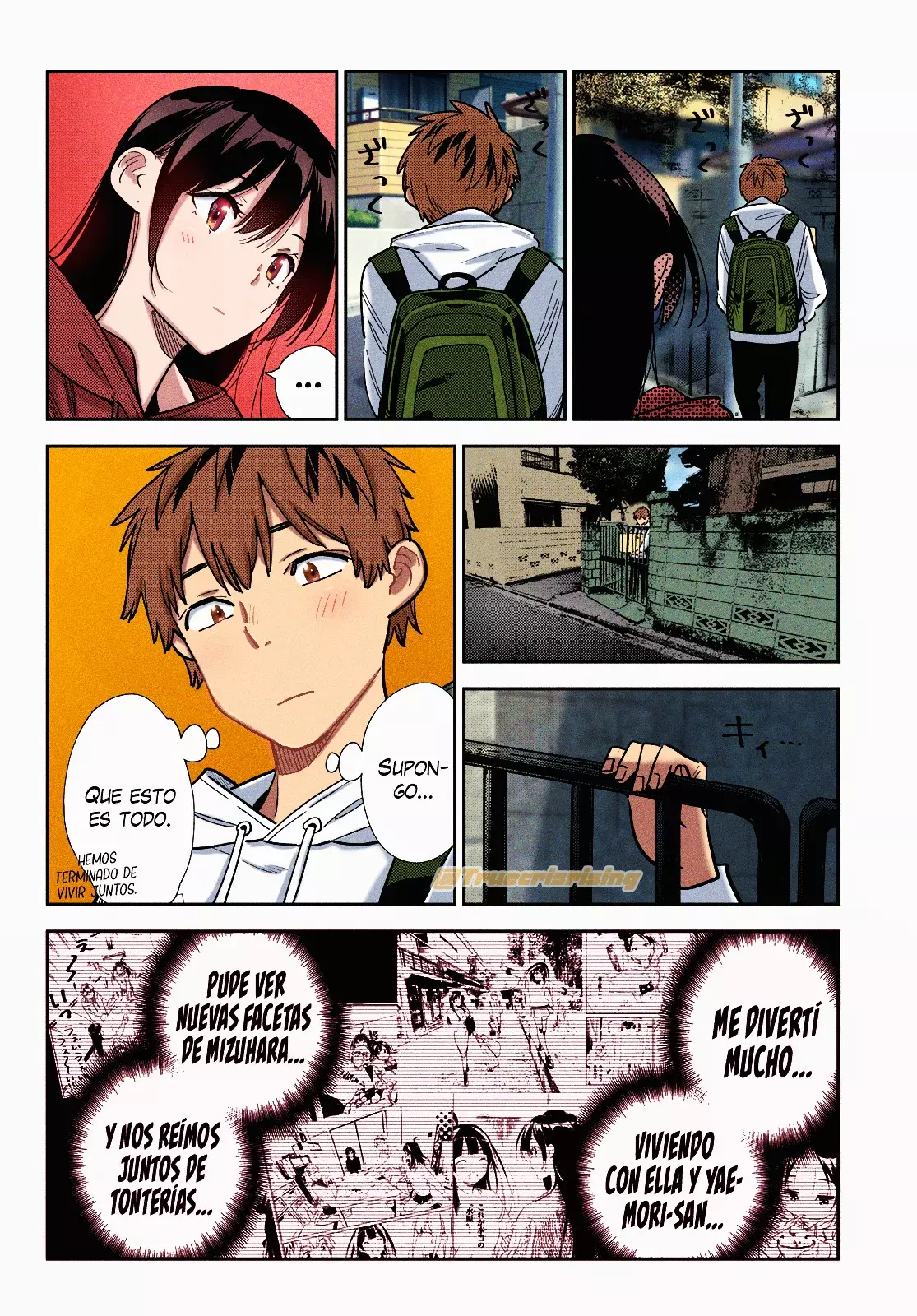 Kanojo, Okarishimasu Capitulo 385.5 página 8