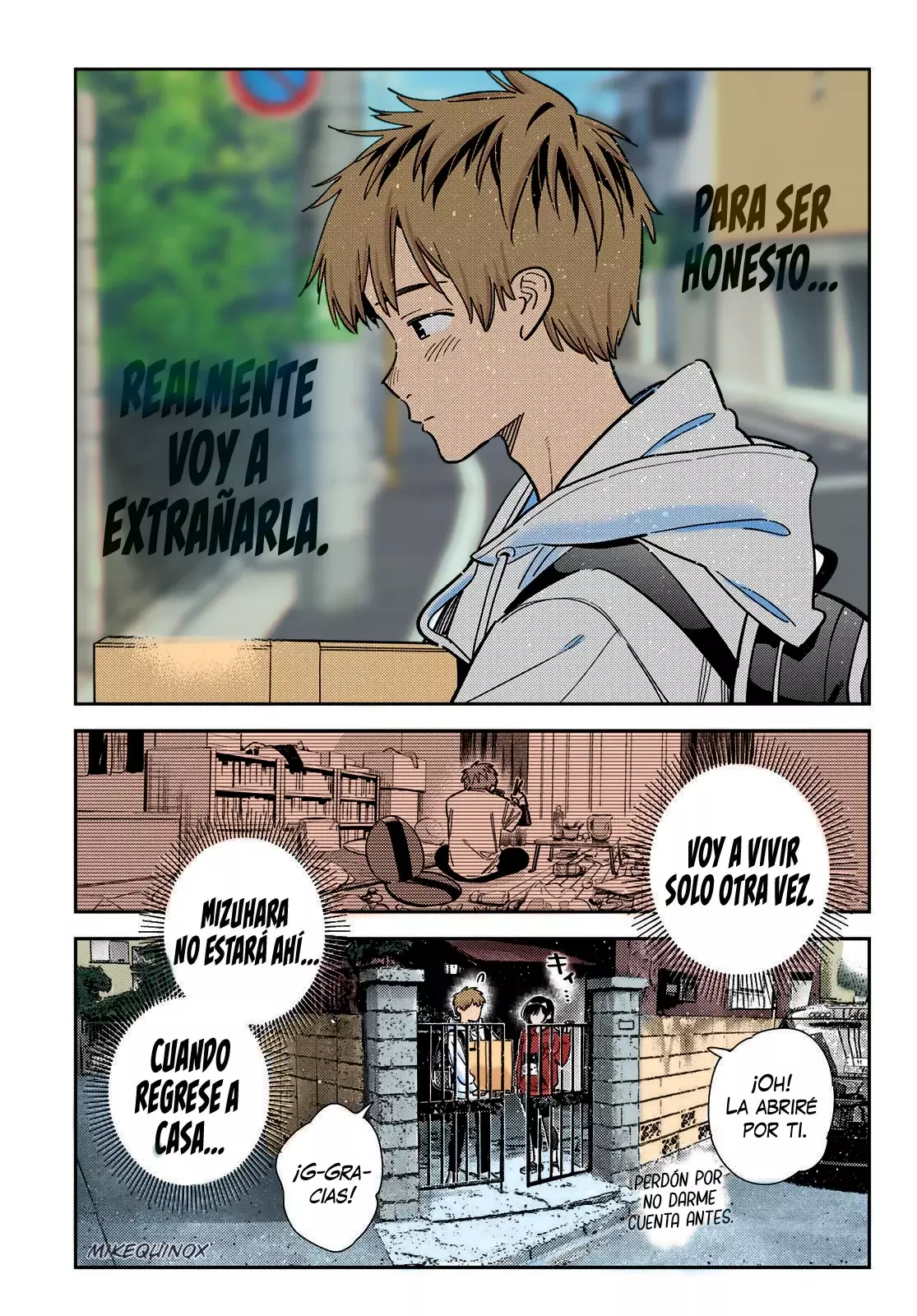 Kanojo, Okarishimasu Capitulo 385.5 página 9