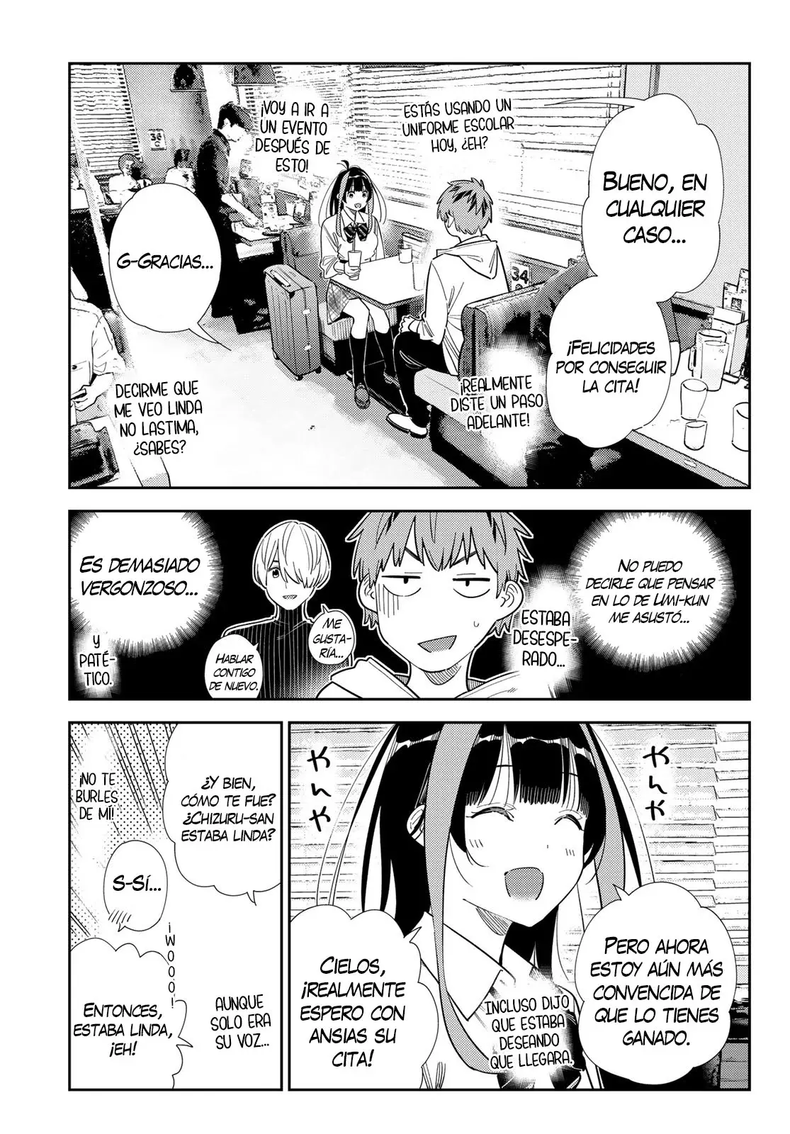 Kanojo, Okarishimasu Capitulo 398 página 4