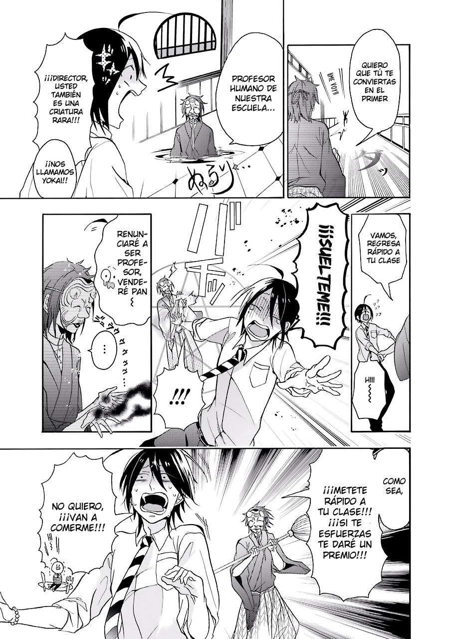 Yokai Gakkou no Sensei Hajimemashita! Capitulo 1: Bienvenido a Hyakky Gakuen página 20