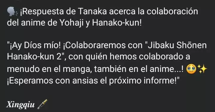 Yokai Gakkou no Sensei Hajimemashita! Capitulo 57.01: Aviso de colaboración página 4