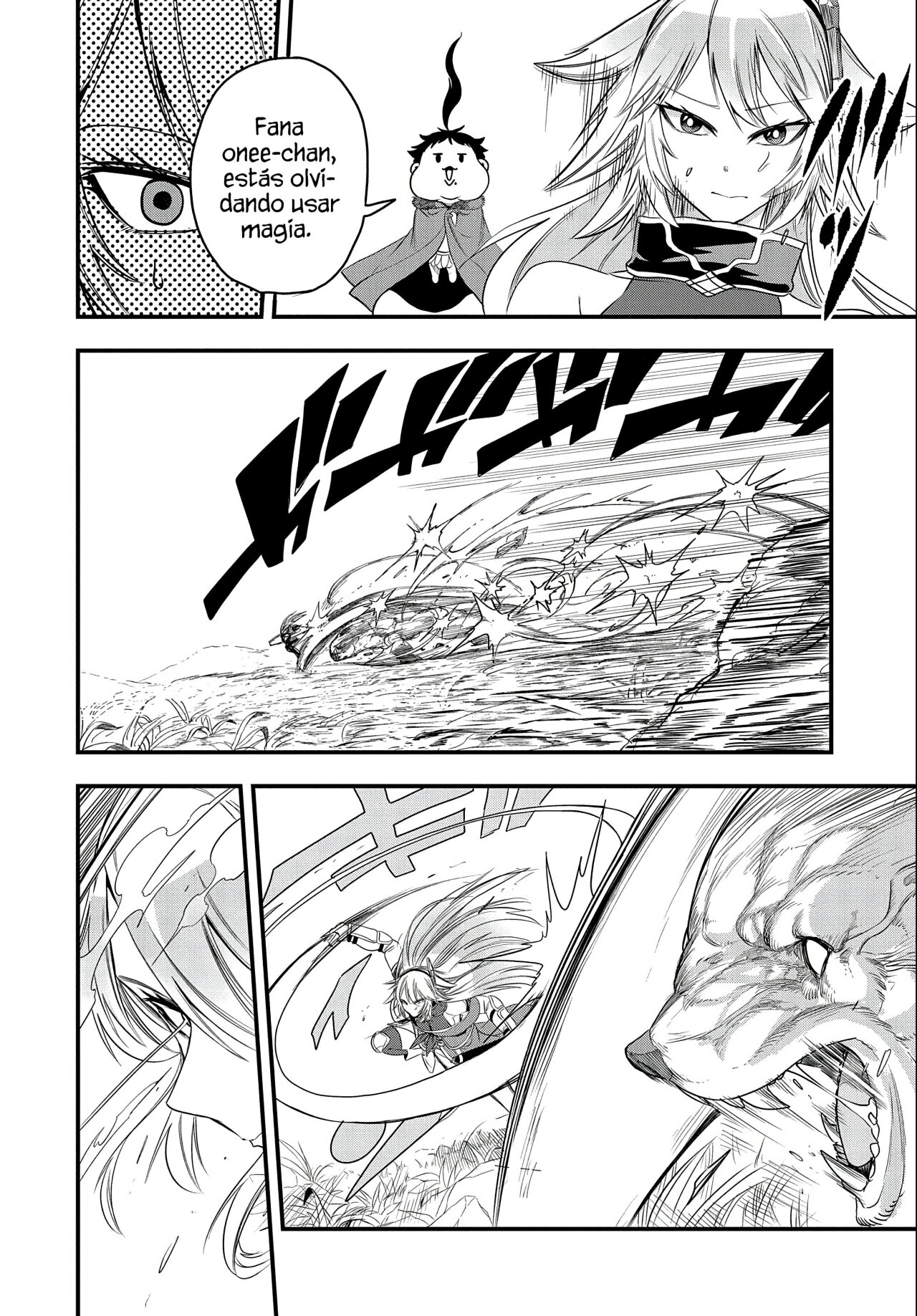 Umareta Chokugo ni Suterareta kedo, Zensei ga Taikensha datta node Yoyuu de Ikitemasu Capitulo 15: Fana y Angie página 6