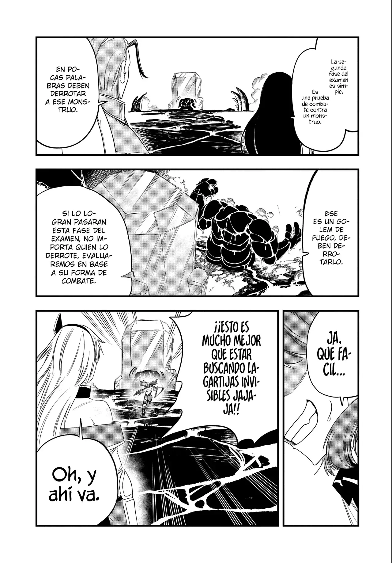 Umareta Chokugo ni Suterareta kedo, Zensei ga Taikensha datta node Yoyuu de Ikitemasu Capitulo 26: El Golem de Fuego página 15