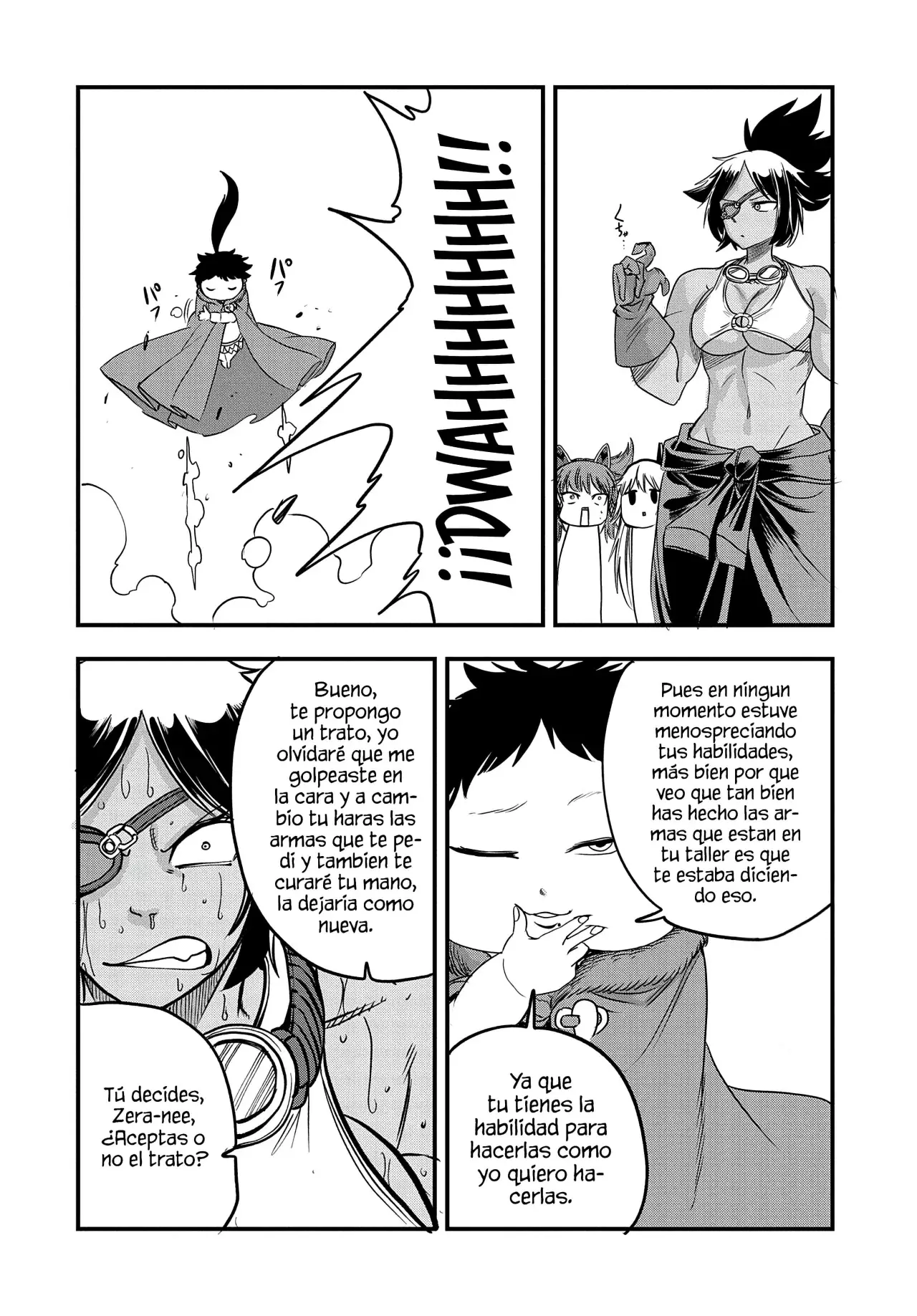 Umareta Chokugo ni Suterareta kedo, Zensei ga Taikensha datta node Yoyuu de Ikitemasu Capitulo 32: La Herrería de Zera página 14