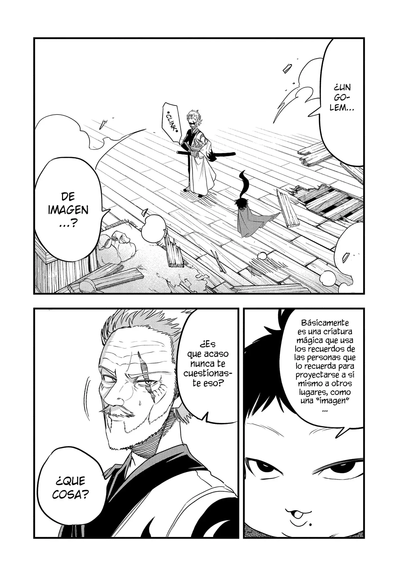 Umareta Chokugo ni Suterareta kedo, Zensei ga Taikensha datta node Yoyuu de Ikitemasu Capitulo 35: El Golem de Imagen página 4