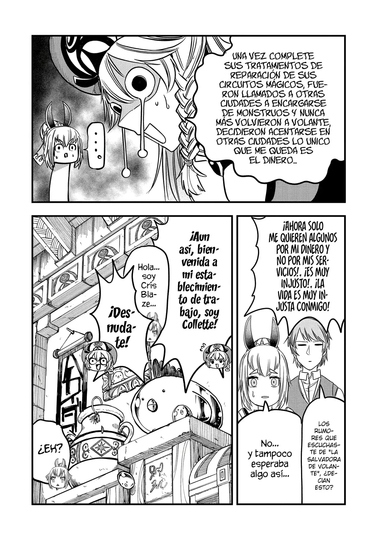 Umareta Chokugo ni Suterareta kedo, Zensei ga Taikensha datta node Yoyuu de Ikitemasu Capitulo 42: Colette, La Salvadora de La Ciudad Volante página 16