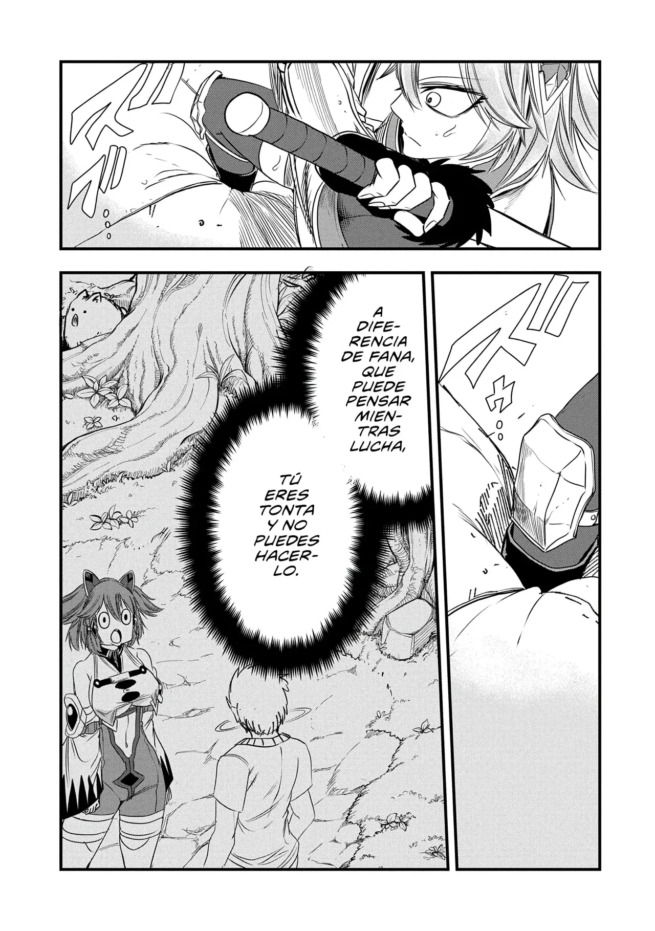 Umareta Chokugo ni Suterareta kedo, Zensei ga Taikensha datta node Yoyuu de Ikitemasu Capitulo 44: Angie Vs Fana página 27