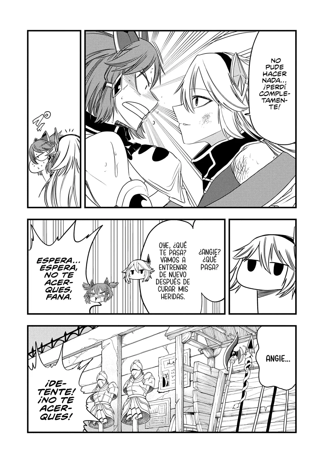 Umareta Chokugo ni Suterareta kedo, Zensei ga Taikensha datta node Yoyuu de Ikitemasu Capitulo 44: Angie Vs Fana página 32