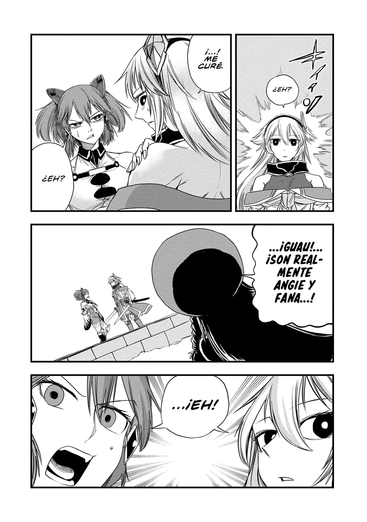 Umareta Chokugo ni Suterareta kedo, Zensei ga Taikensha datta node Yoyuu de Ikitemasu Capitulo 44: Angie Vs Fana página 34