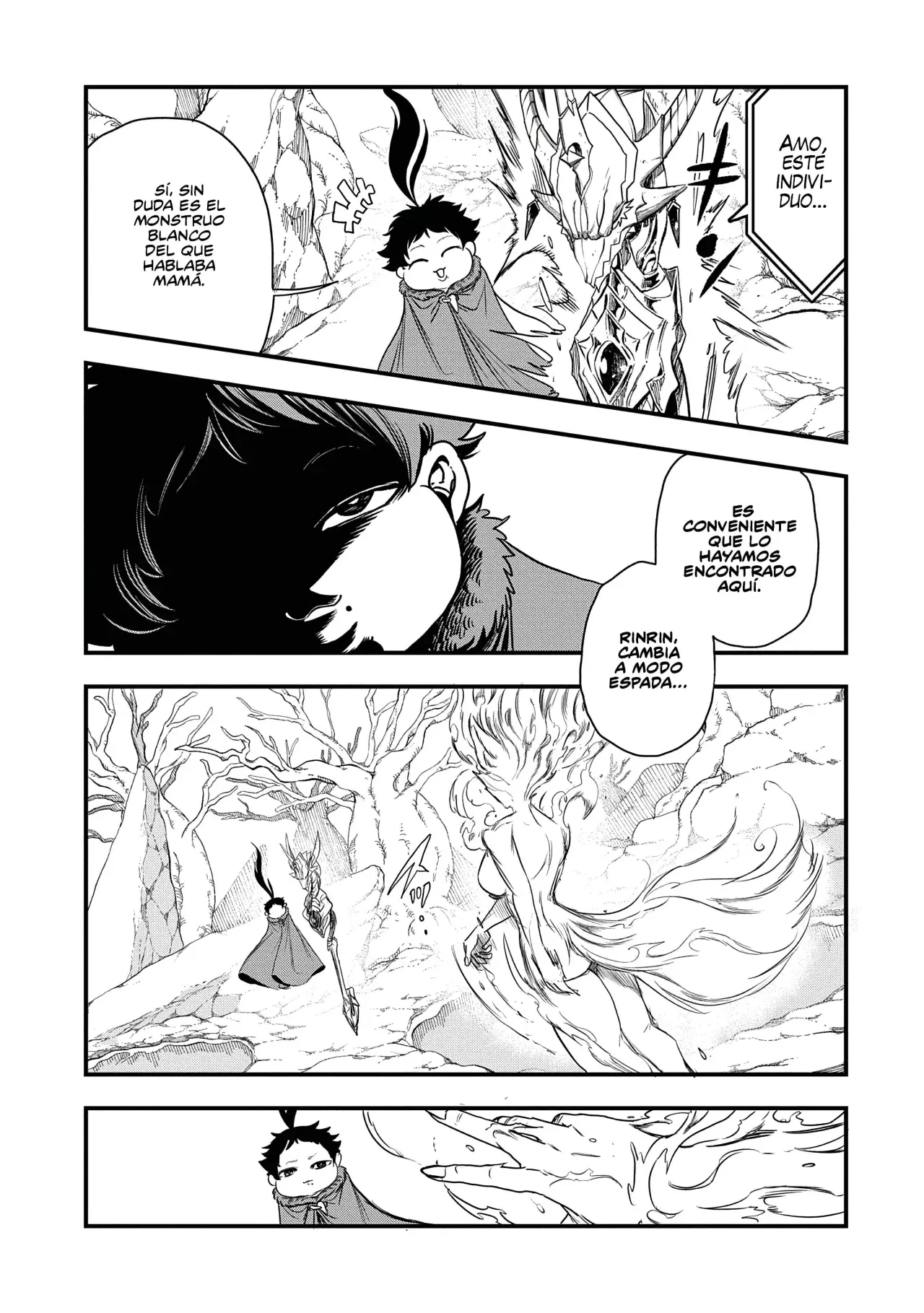 Umareta Chokugo ni Suterareta kedo, Zensei ga Taikensha datta node Yoyuu de Ikitemasu Capitulo 46: El Monstruo Blanco página 9
