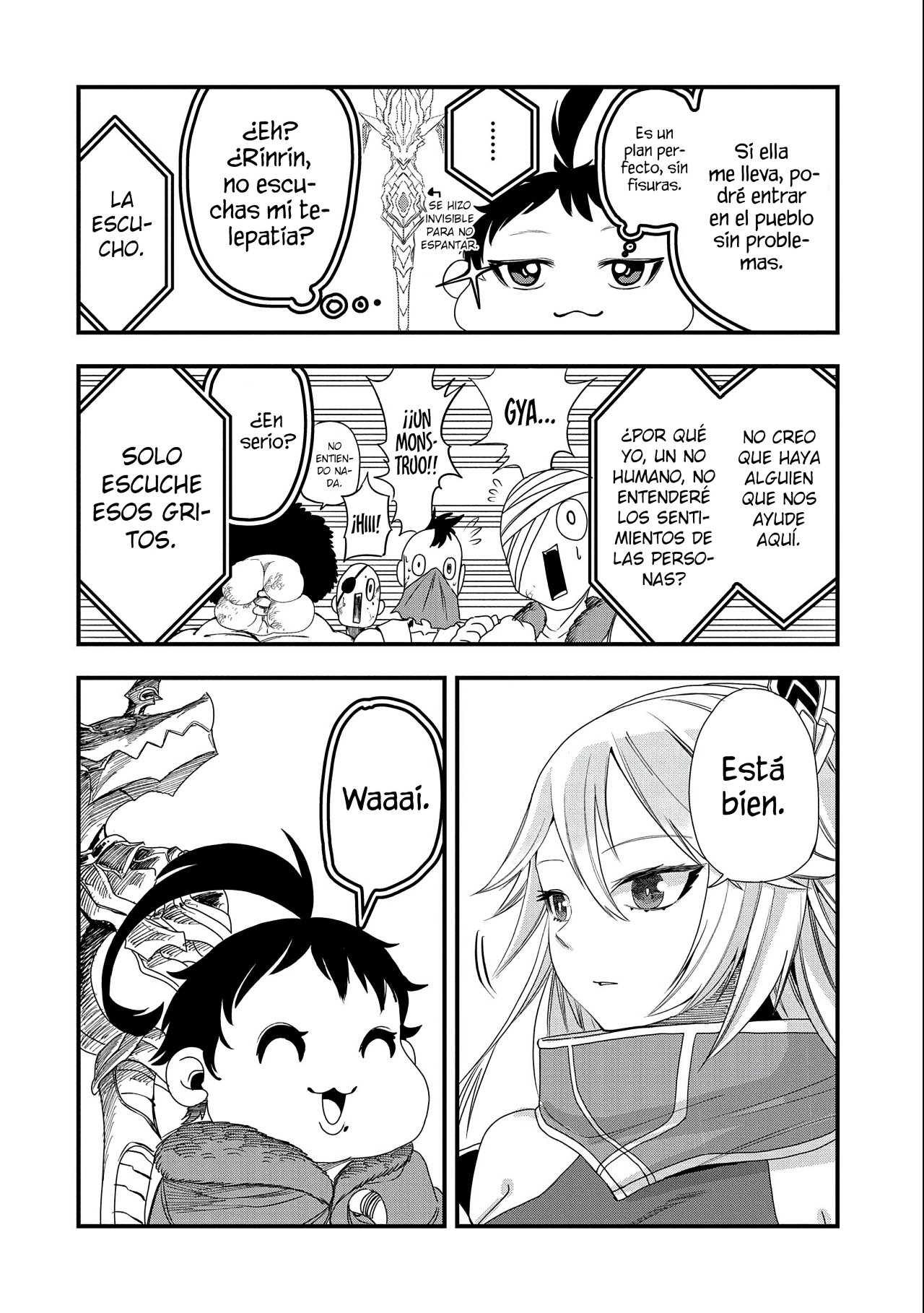 Umareta Chokugo ni Suterareta kedo, Zensei ga Taikensha datta node Yoyuu de Ikitemasu Capitulo 5: Bienvenido Al Pueblo de Voluntarios página 14