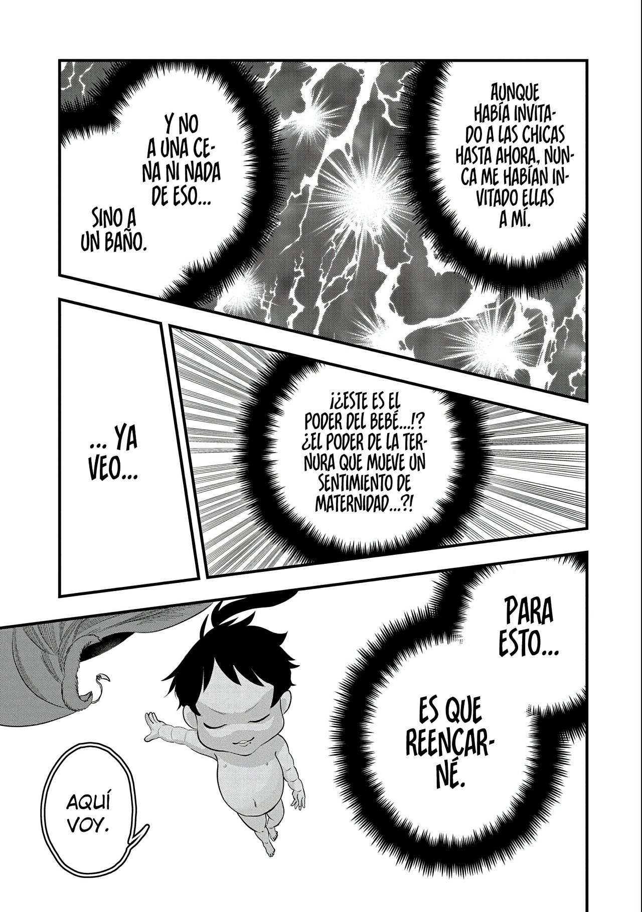 Umareta Chokugo ni Suterareta kedo, Zensei ga Taikensha datta node Yoyuu de Ikitemasu Capitulo 6: Invitación Al Baño página 9