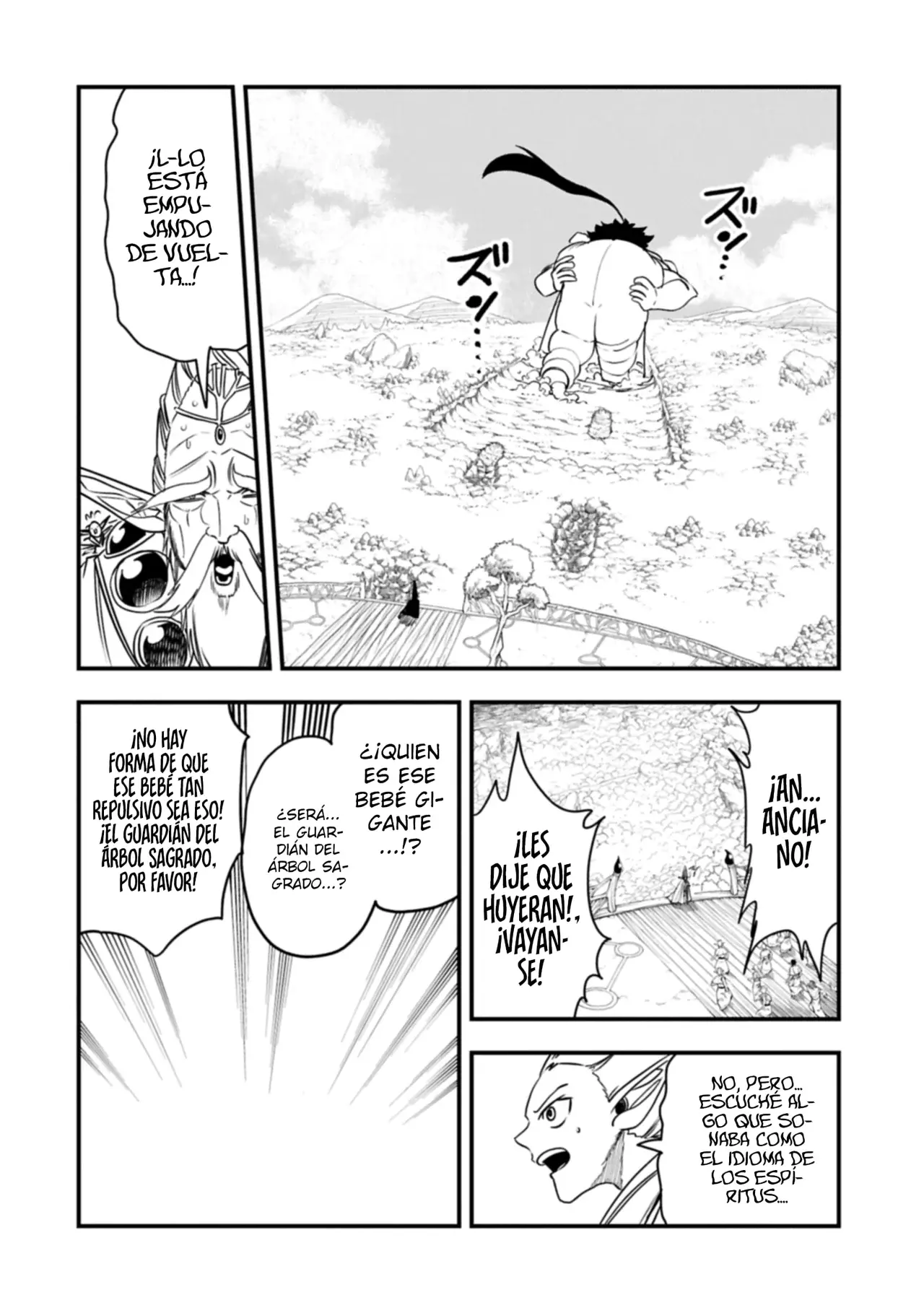 Umareta Chokugo ni Suterareta kedo, Zensei ga Taikensha datta node Yoyuu de Ikitemasu Capitulo 60: Árbol Gigante Vs Bebé Gigante página 16