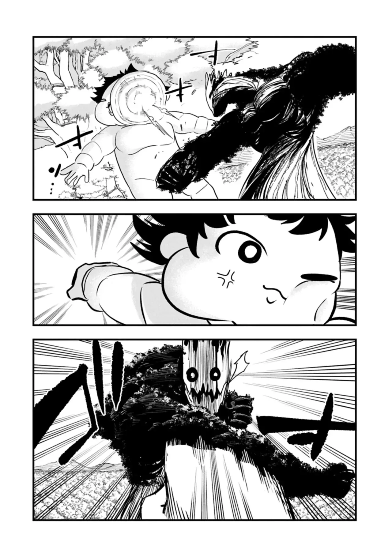 Umareta Chokugo ni Suterareta kedo, Zensei ga Taikensha datta node Yoyuu de Ikitemasu Capitulo 60: Árbol Gigante Vs Bebé Gigante página 5