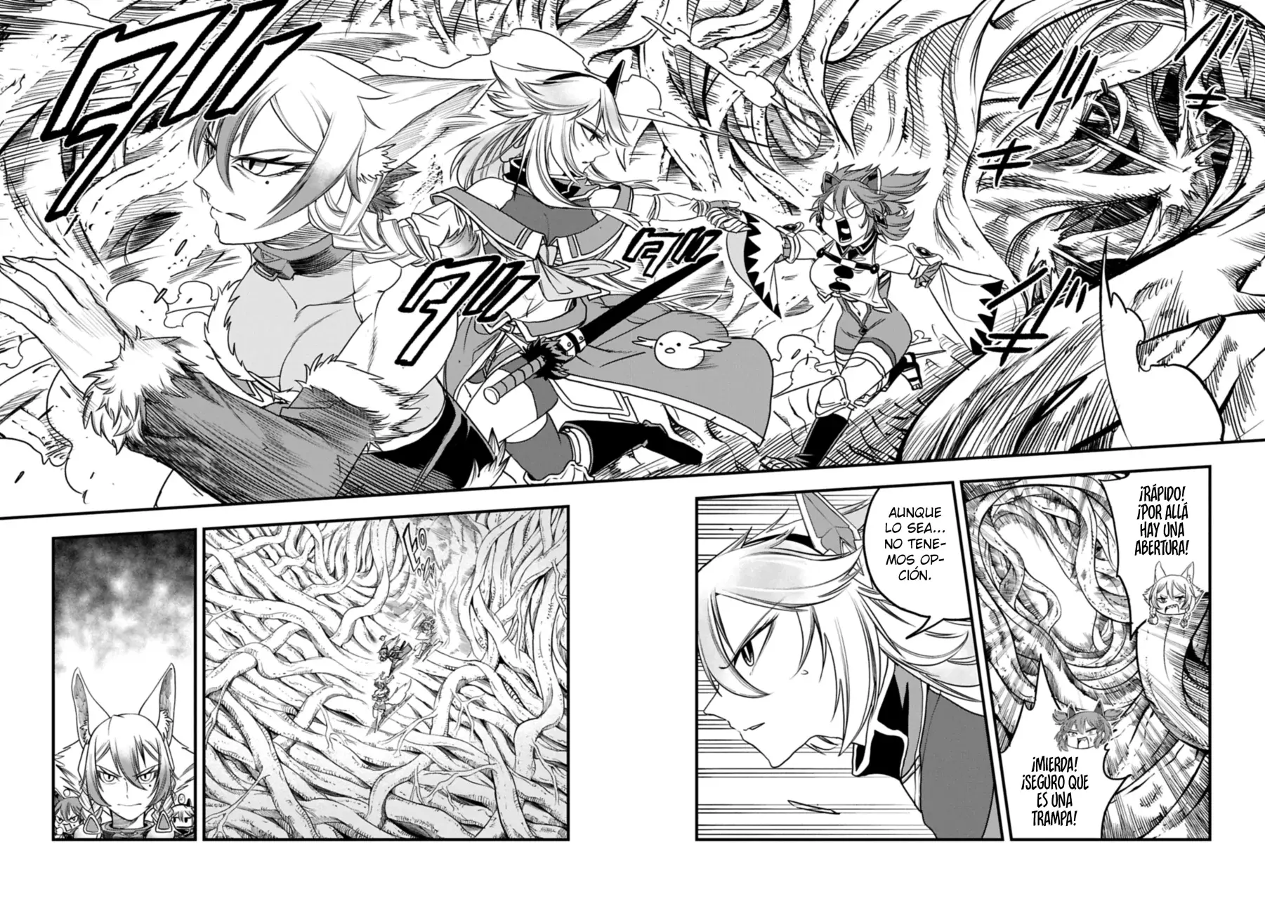 Umareta Chokugo ni Suterareta kedo, Zensei ga Taikensha datta node Yoyuu de Ikitemasu Capitulo 60: Árbol Gigante Vs Bebé Gigante página 9