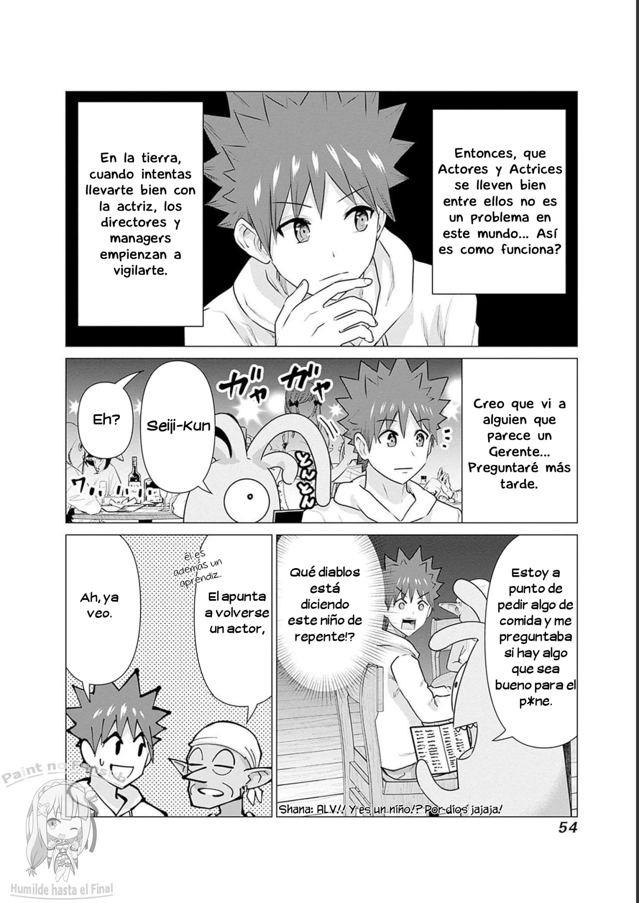 Isekai Pornstar ~Shiru danyuu ga isekai tensei shite ero chishiki furu katsuyo de musou danyuu ni naru hanashi Capitulo 13: Comida después de la Fiesta, Actor y Actriz (1) página 6