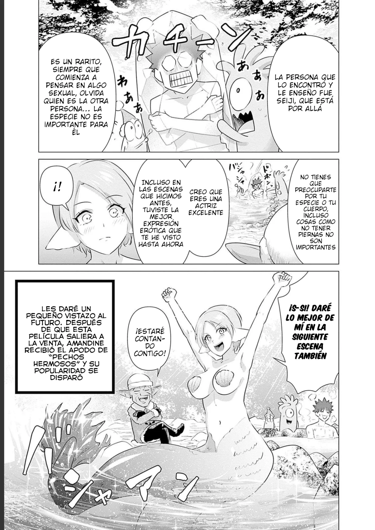 Isekai Pornstar ~Shiru danyuu ga isekai tensei shite ero chishiki furu katsuyo de musou danyuu ni naru hanashi Capitulo 17: Sirena y el Onsen Secreto 2 página 16