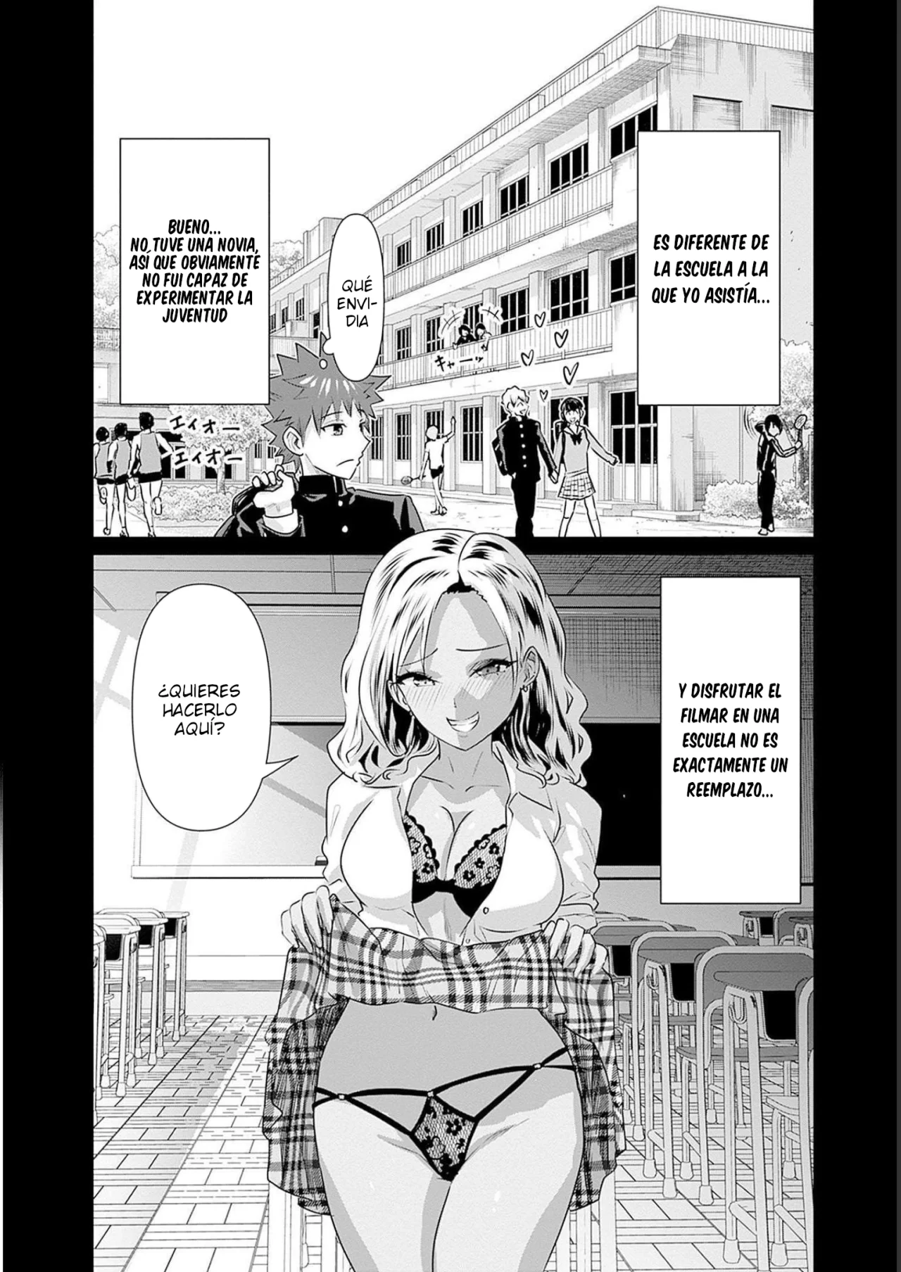 Isekai Pornstar ~Shiru danyuu ga isekai tensei shite ero chishiki furu katsuyo de musou danyuu ni naru hanashi Capitulo 19: Ogresa y Filmar en la Escuela 2 página 5