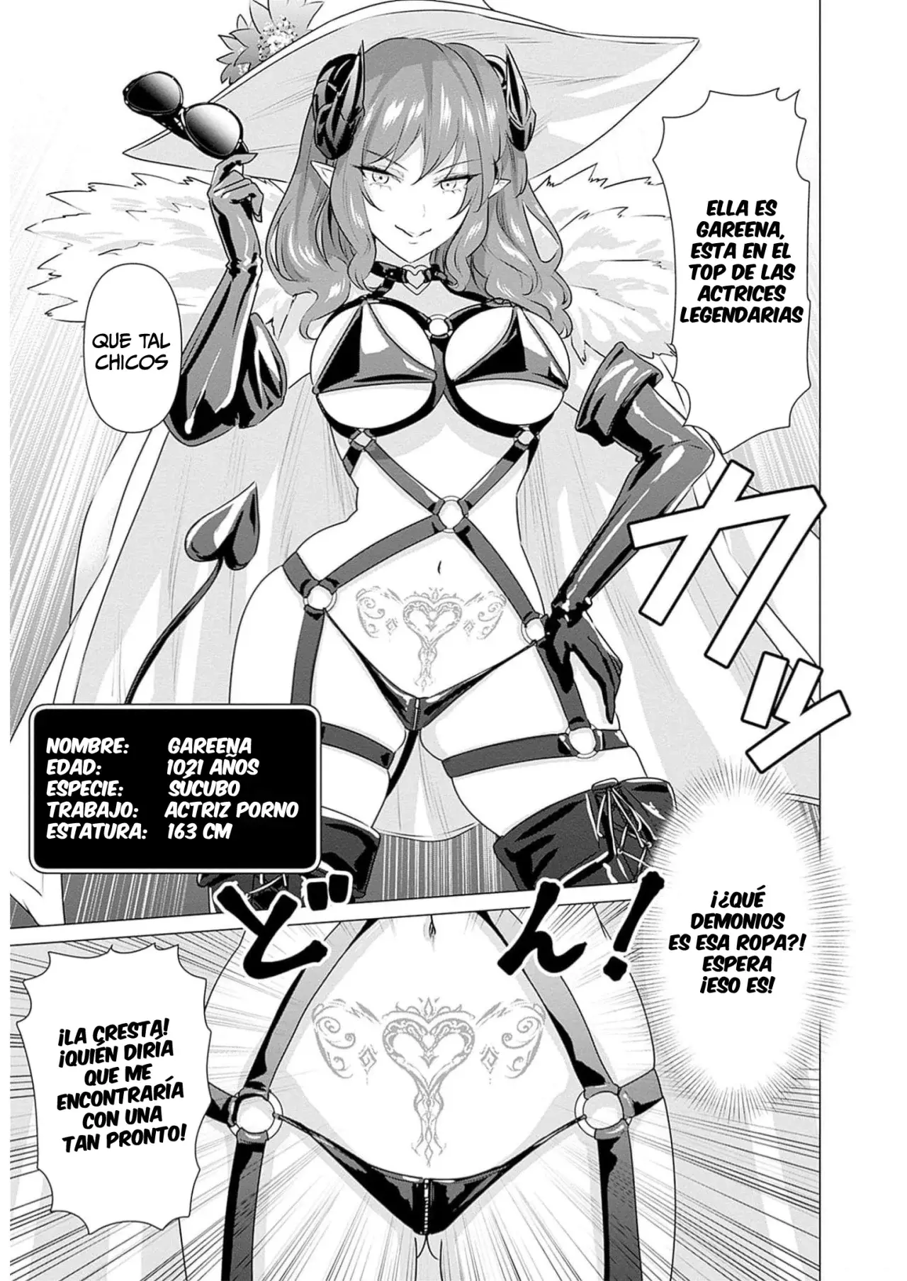 Isekai Pornstar ~Shiru danyuu ga isekai tensei shite ero chishiki furu katsuyo de musou danyuu ni naru hanashi Capitulo 24: Súcubo y la belleza legendaria (1) página 6