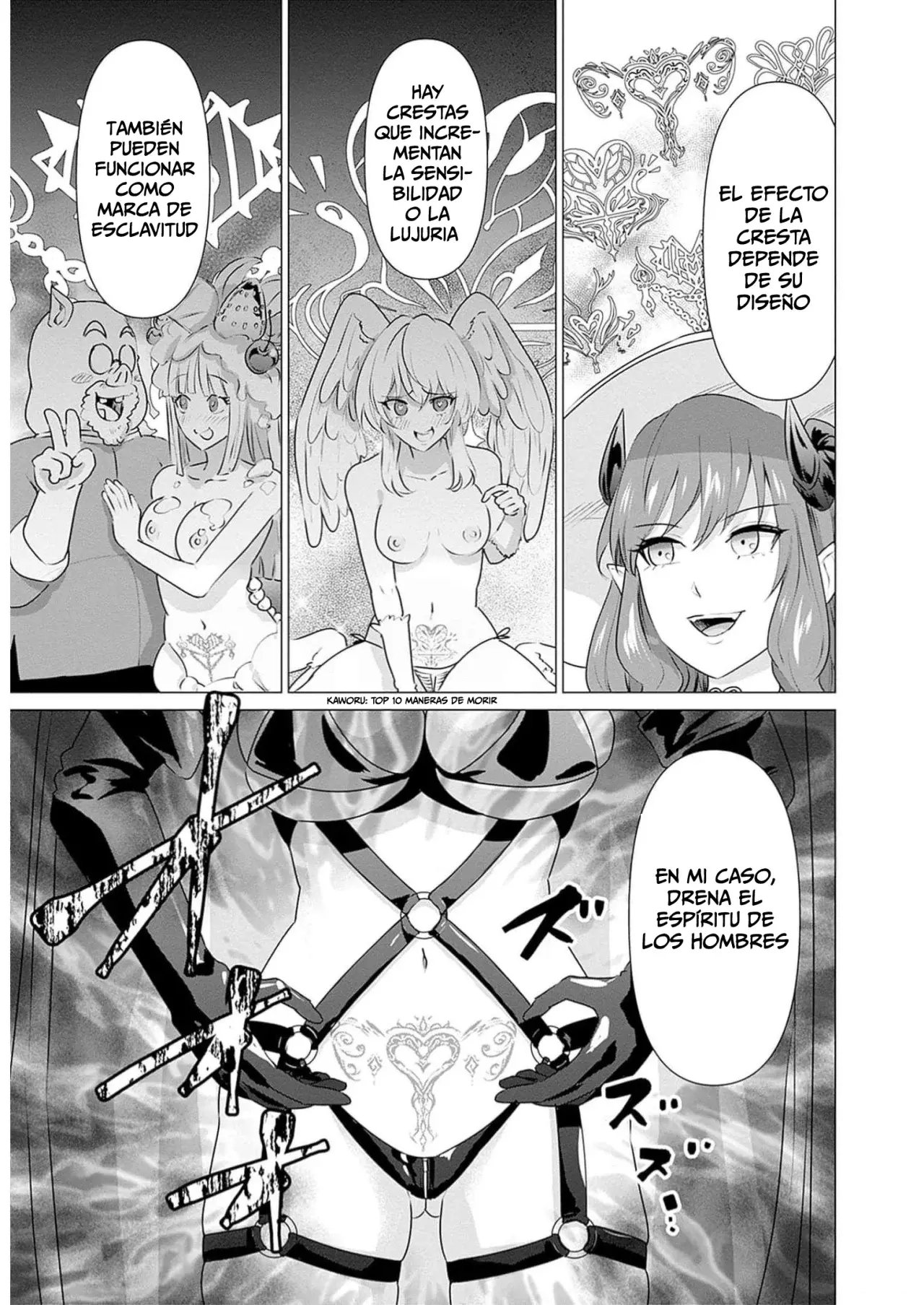 Isekai Pornstar ~Shiru danyuu ga isekai tensei shite ero chishiki furu katsuyo de musou danyuu ni naru hanashi Capitulo 24: Súcubo y la belleza legendaria (1) página 8