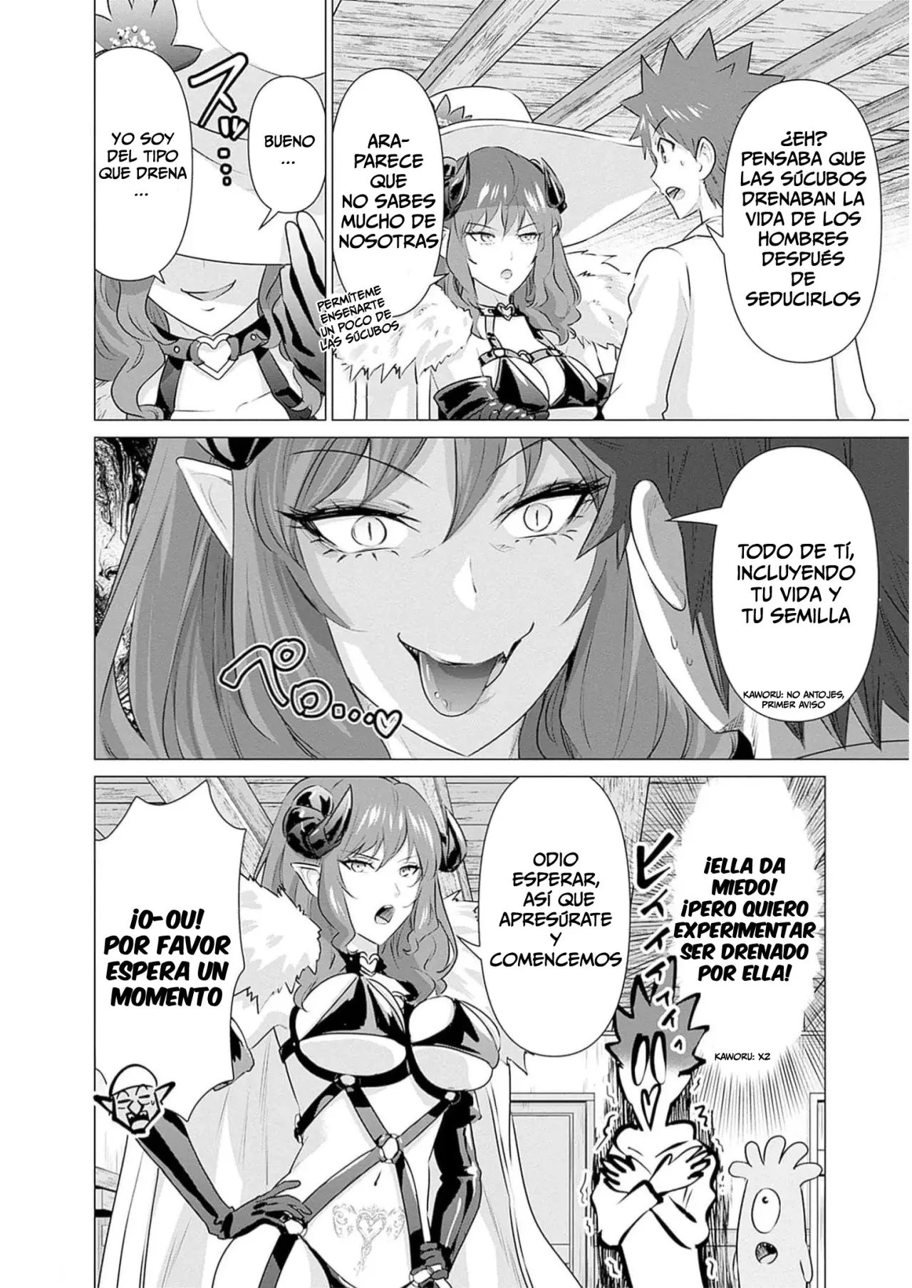 Isekai Pornstar ~Shiru danyuu ga isekai tensei shite ero chishiki furu katsuyo de musou danyuu ni naru hanashi Capitulo 24: Súcubo y la belleza legendaria (1) página 9