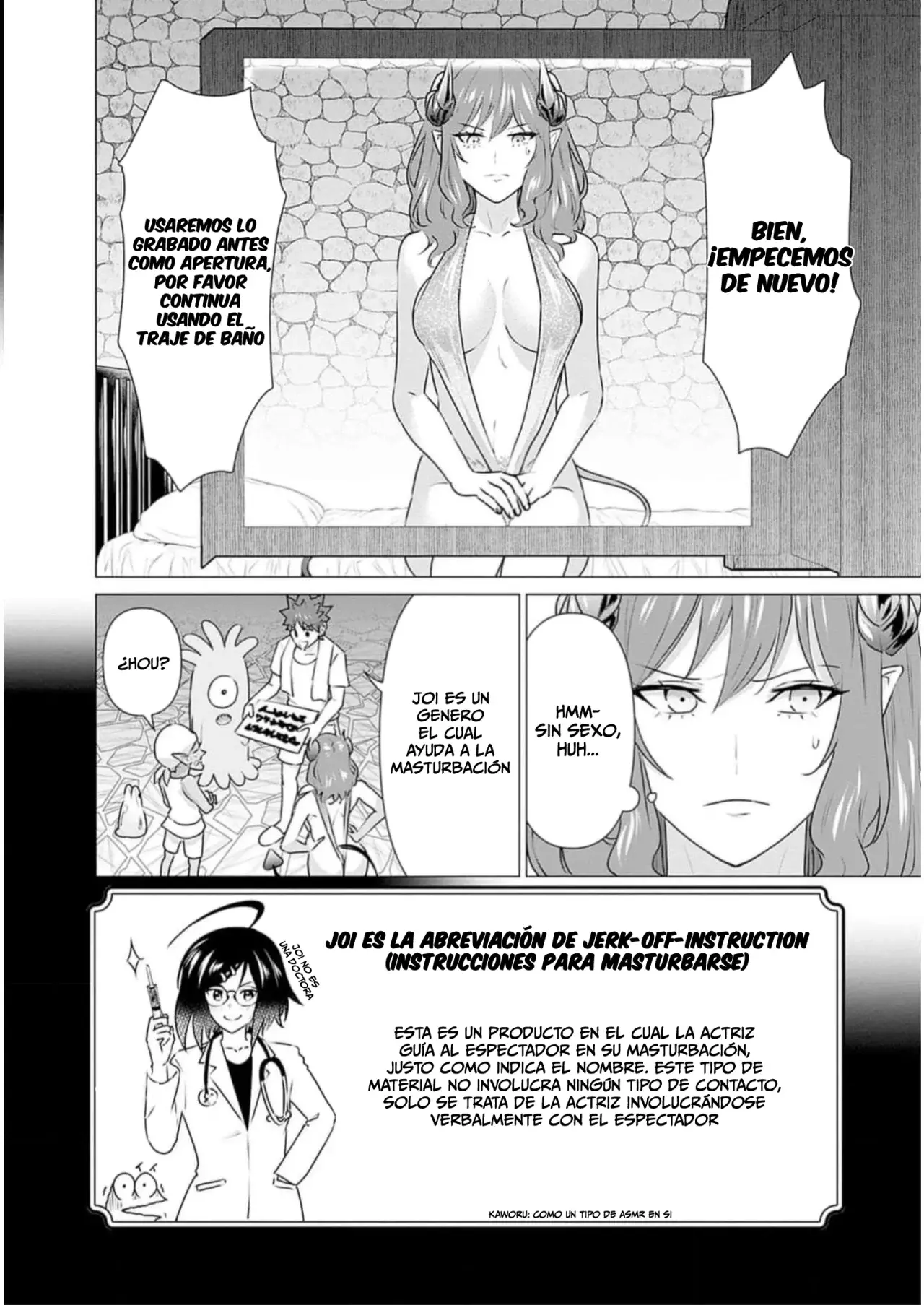 Isekai Pornstar ~Shiru danyuu ga isekai tensei shite ero chishiki furu katsuyo de musou danyuu ni naru hanashi Capitulo 25: Súcubo y la belleza lengendaria (2) página 5