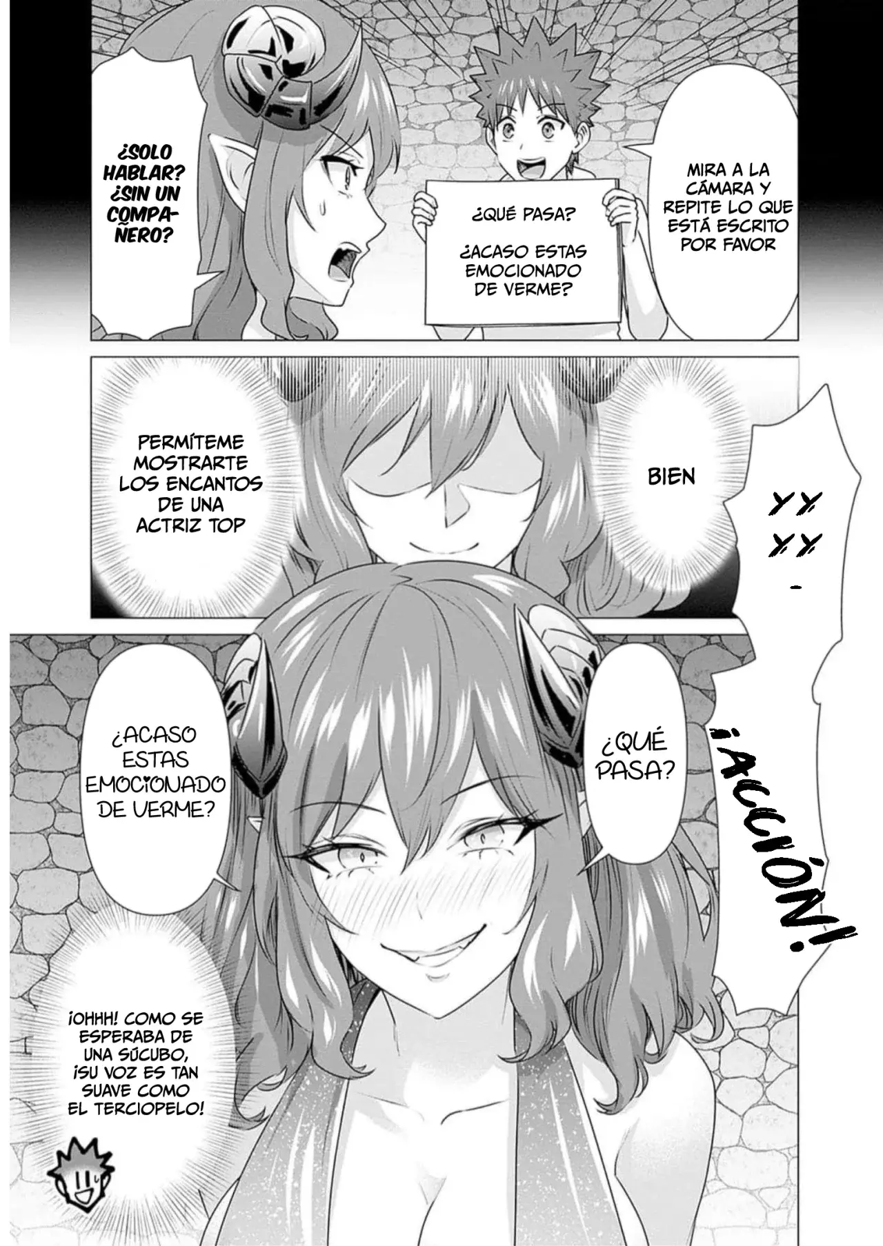 Isekai Pornstar ~Shiru danyuu ga isekai tensei shite ero chishiki furu katsuyo de musou danyuu ni naru hanashi Capitulo 25: Súcubo y la belleza lengendaria (2) página 6